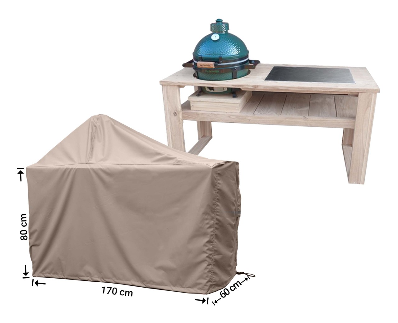 Raffles Covers Big Green Egg / Kamado BBQ table cover