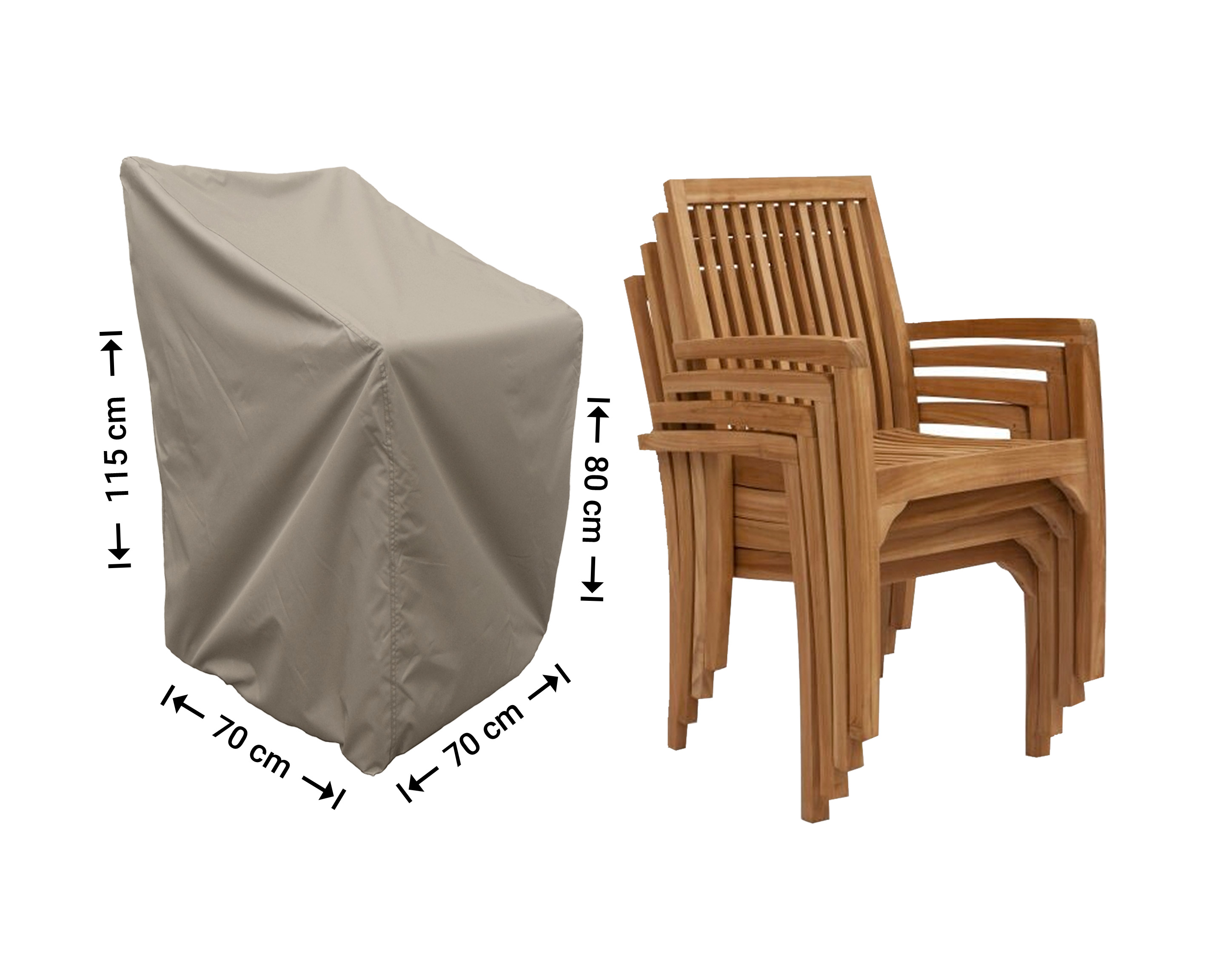 Raffles Covers cover for stacking chairs