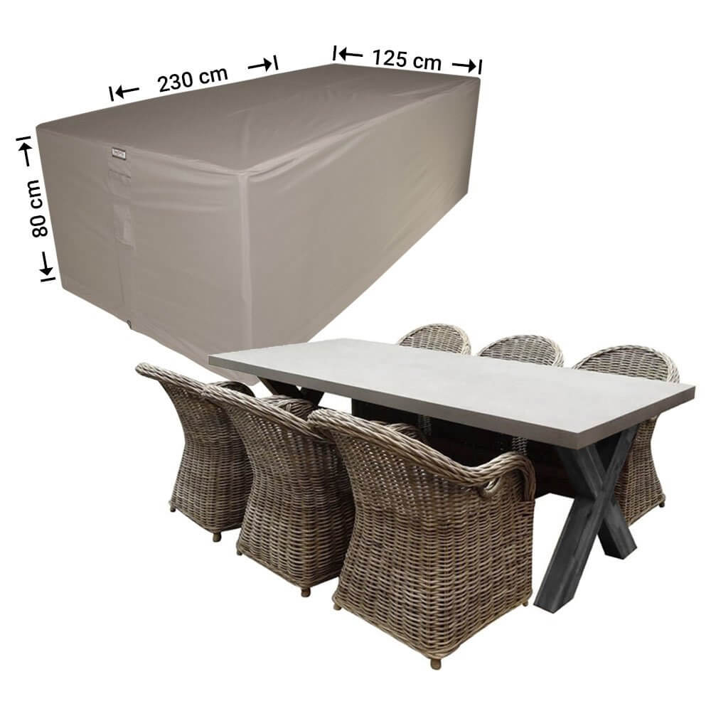 Protection cover garden set 230 x 125 H: 80 cm