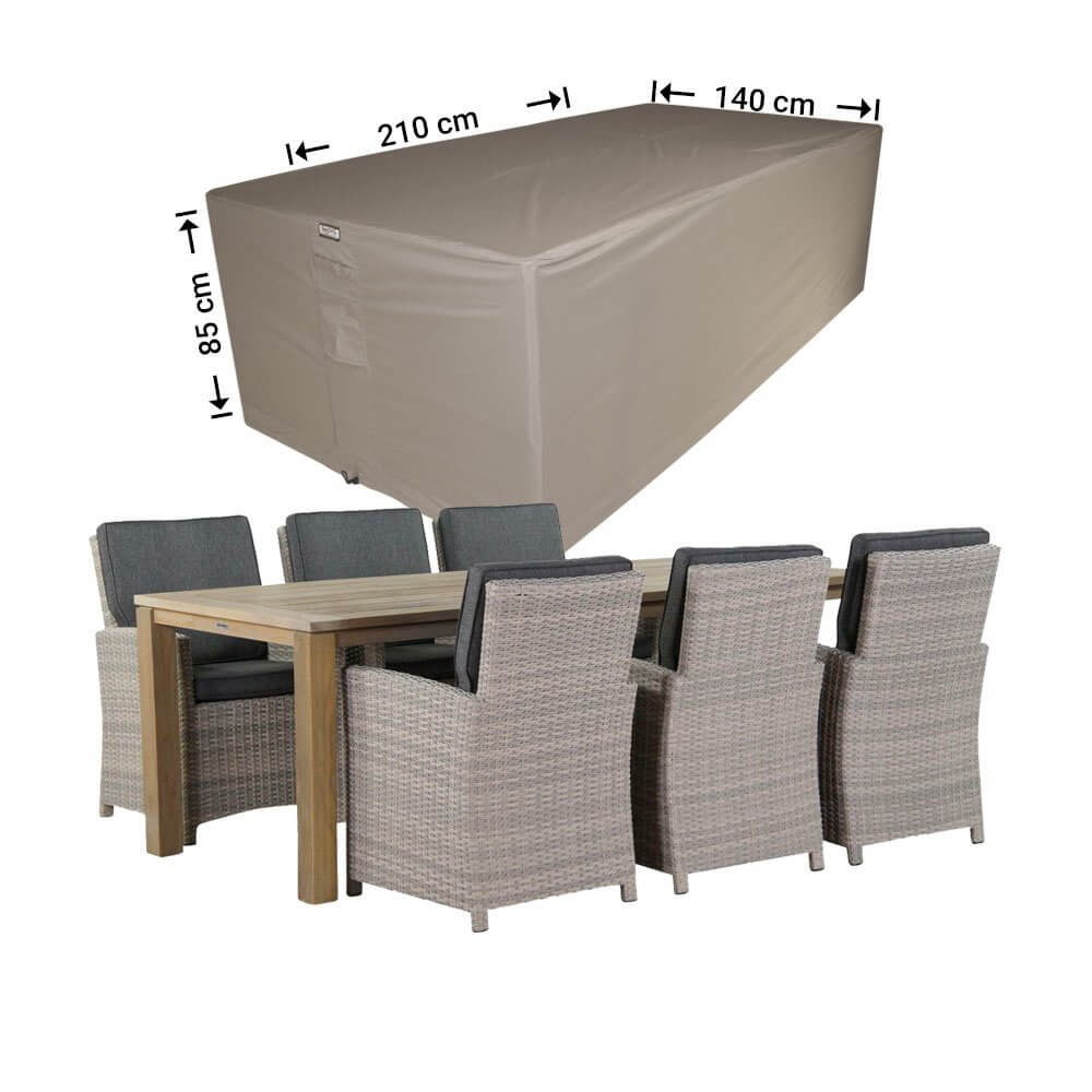 Cover for outdoor dining set 210 x 140 H: 85 cm
