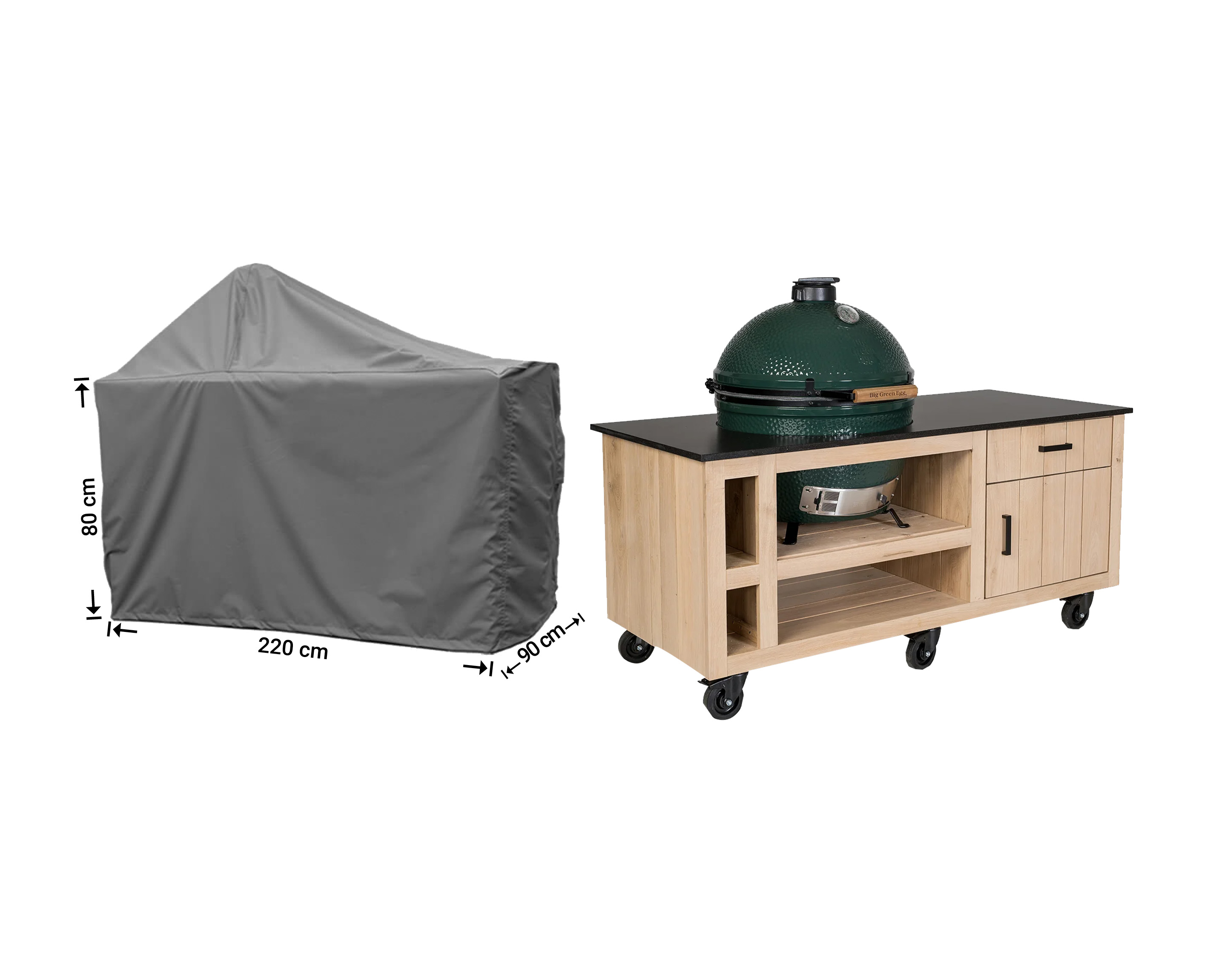 Raffles Covers Big Green Egg / Kamado BBQ table cover
