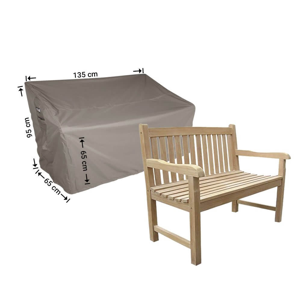 Tuinbank hoes 135 x 65 H: 95/65 cm