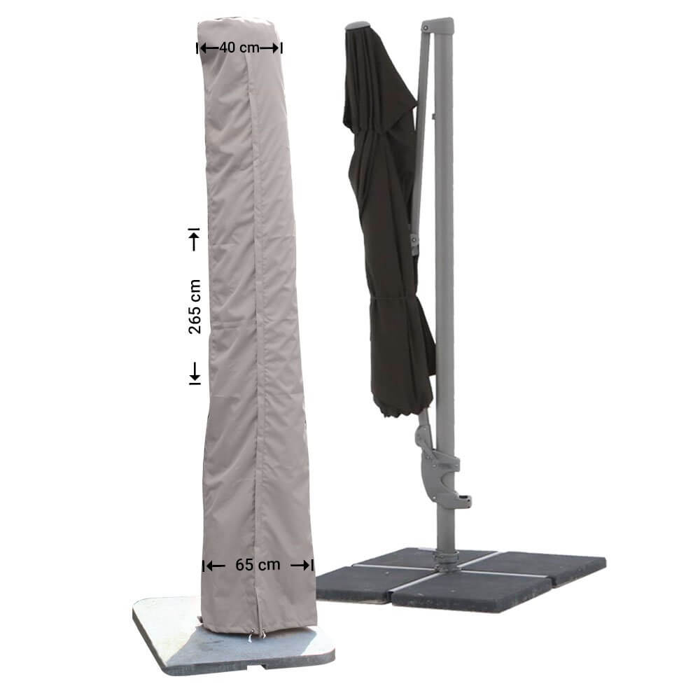 Rechte parasol hoes 265 cm hoog