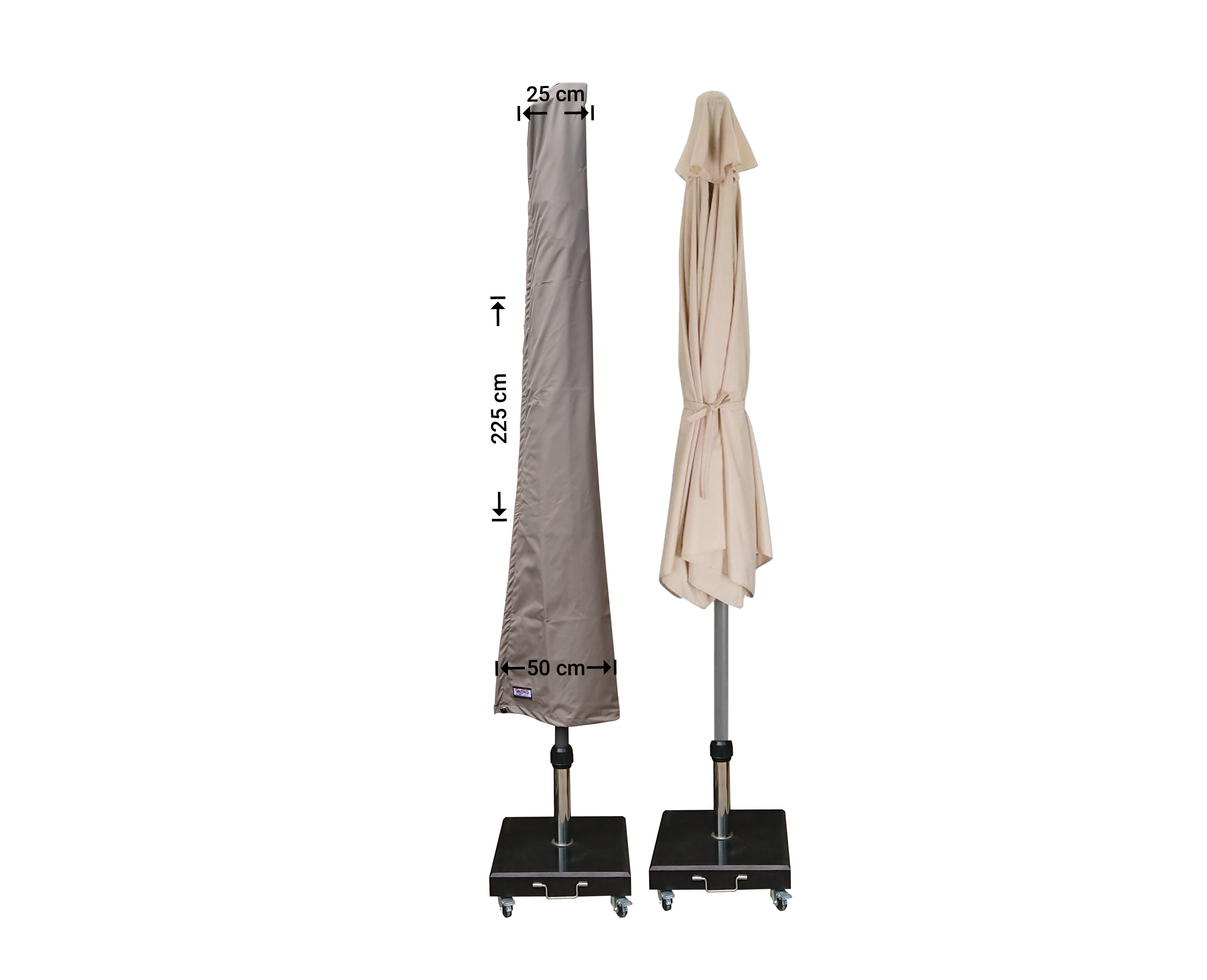 Raffles Covers parasol cover for centre pole and cantilever parasols