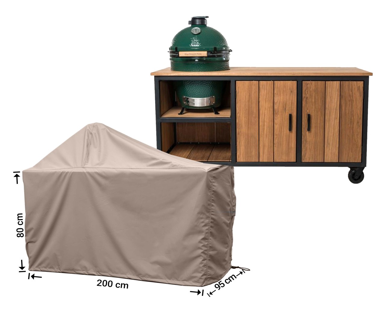 Raffles Covers Big Green Egg / Kamado BBQ table cover