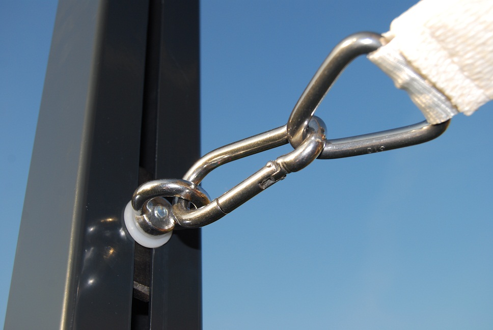 RVS beveestigingsset haak