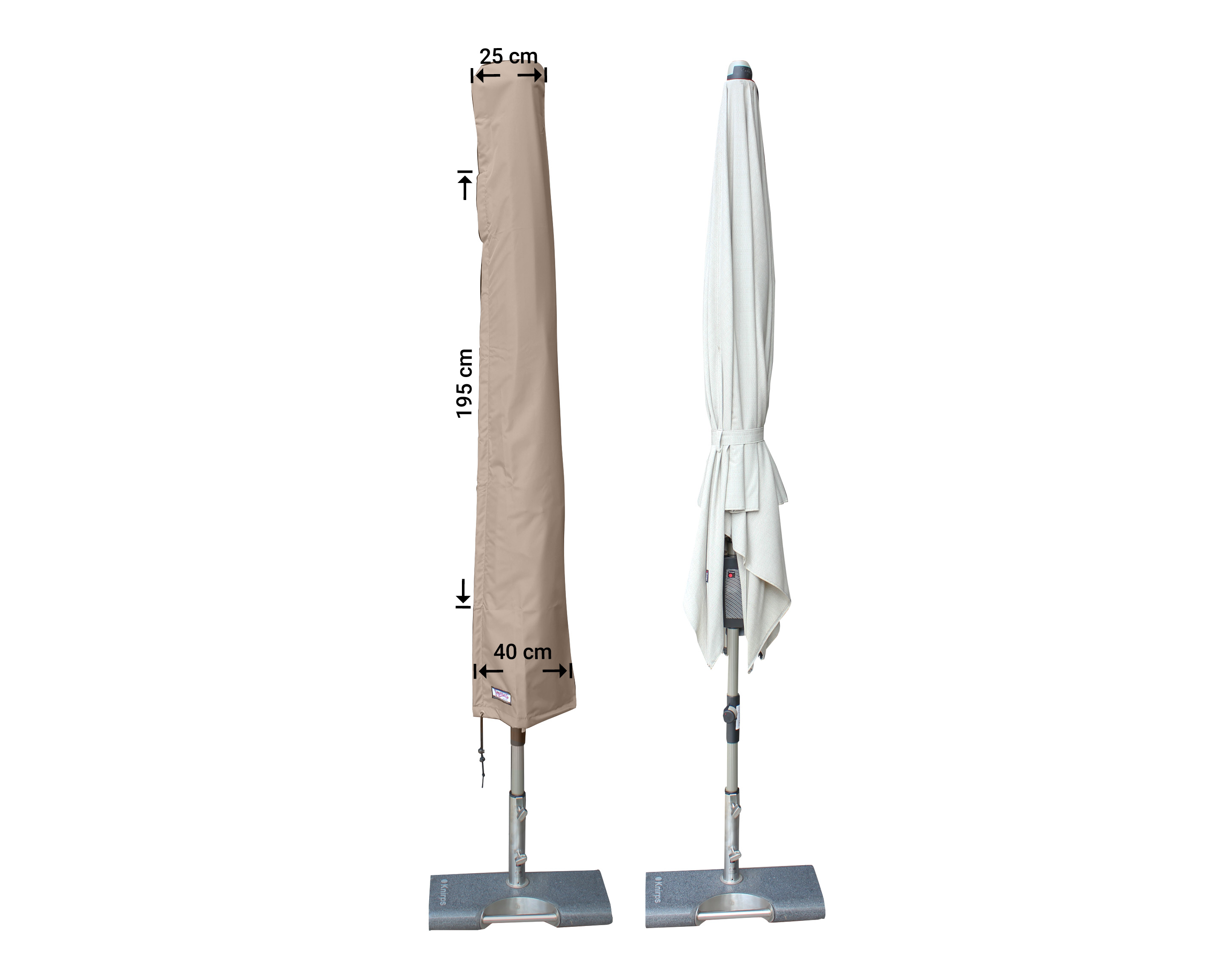 Raffles Covers parasol cover for centre pole and cantilever parasols