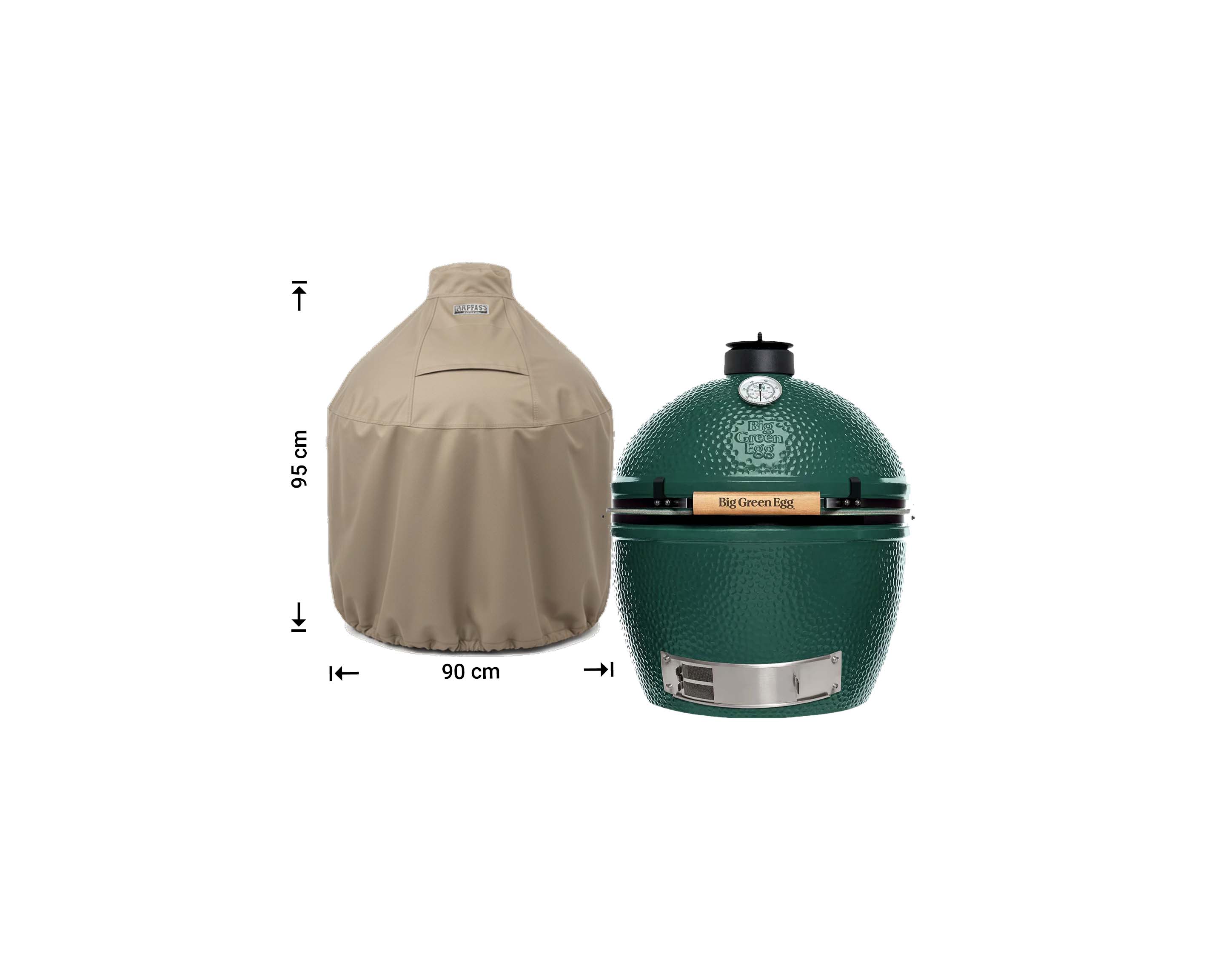 Raffles Covers round Kamado Cover for Big Green Egg & Ceramic Grills