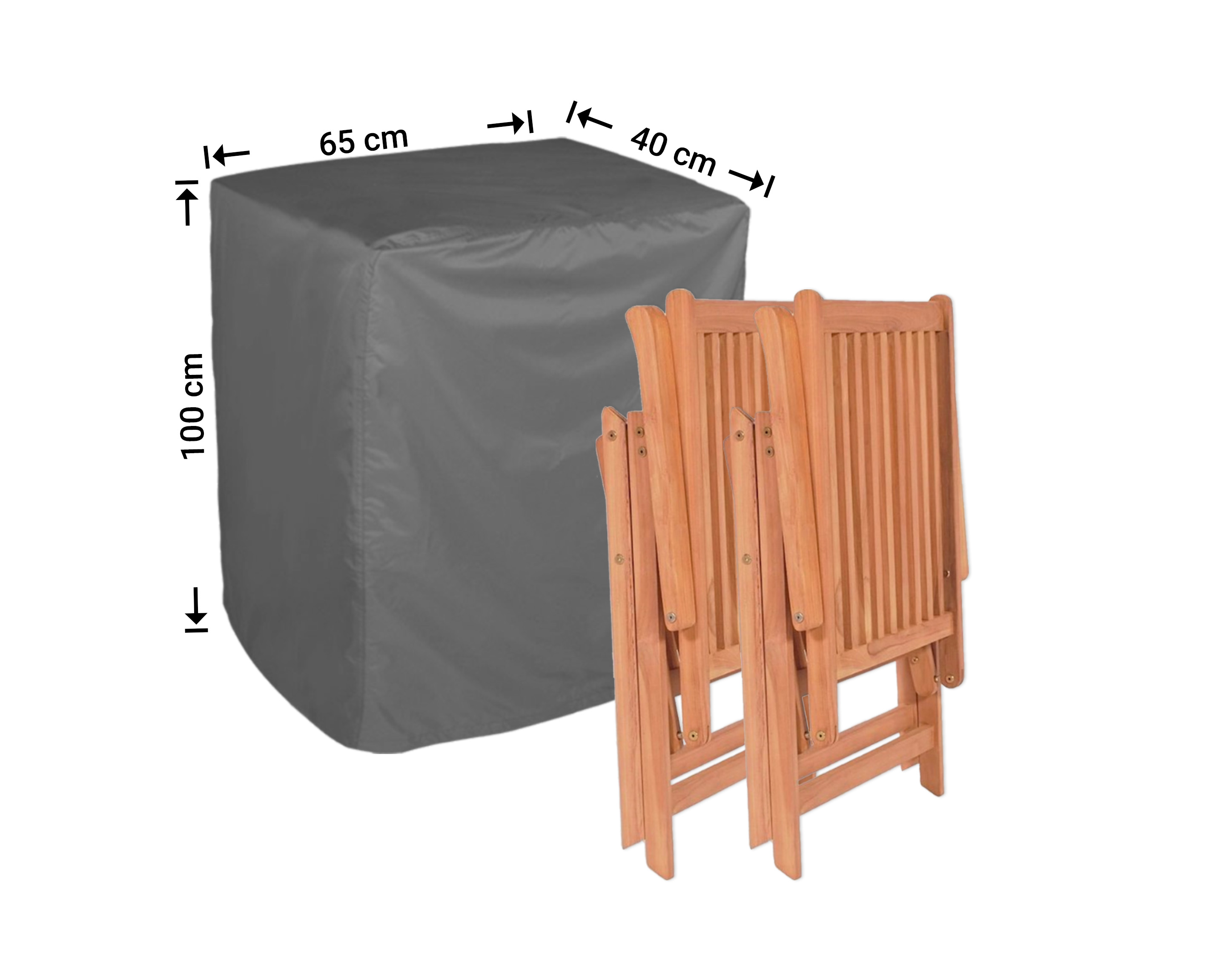 Raffles Covers cover for folded reclining garden chairs