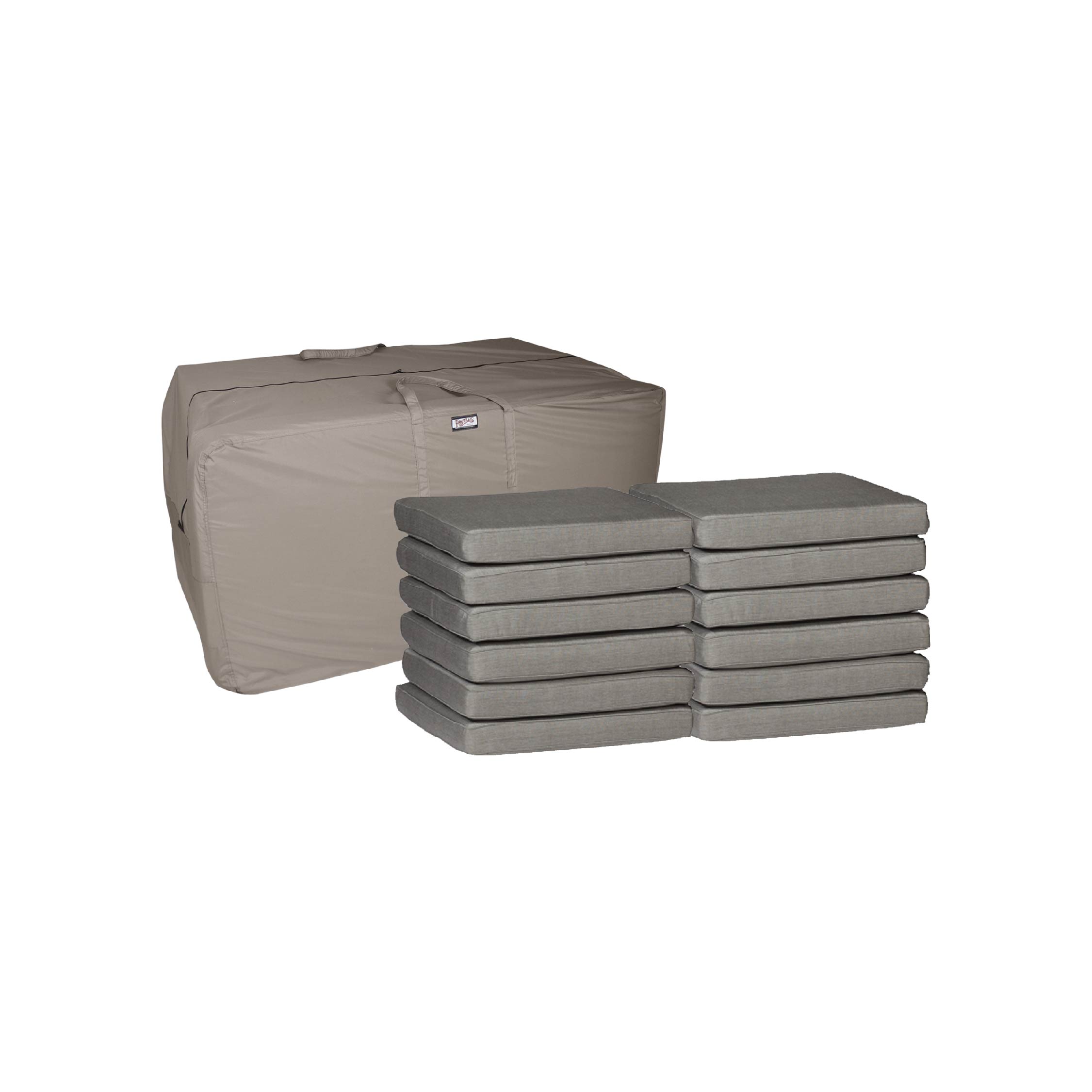 Storage bag for lounge cushions