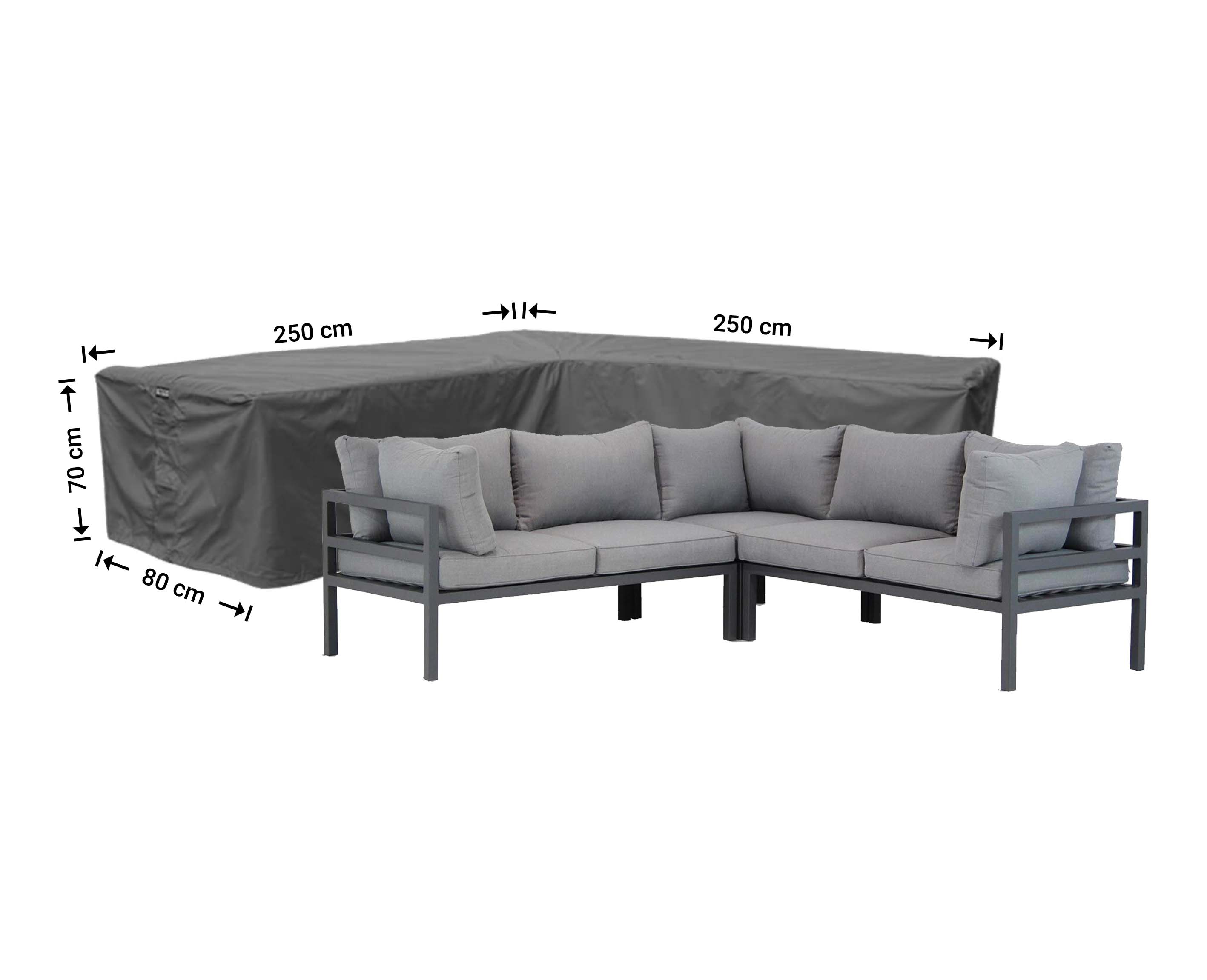 Raffles Covers L-shaped corner sofa covers with equal sides