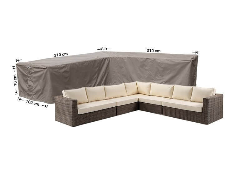 Raffles Covers L-shaped corner sofa covers with equal sides