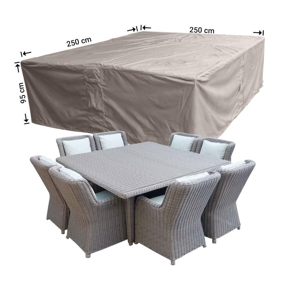 Loungesethoes 250 x 250 H: 95 cm