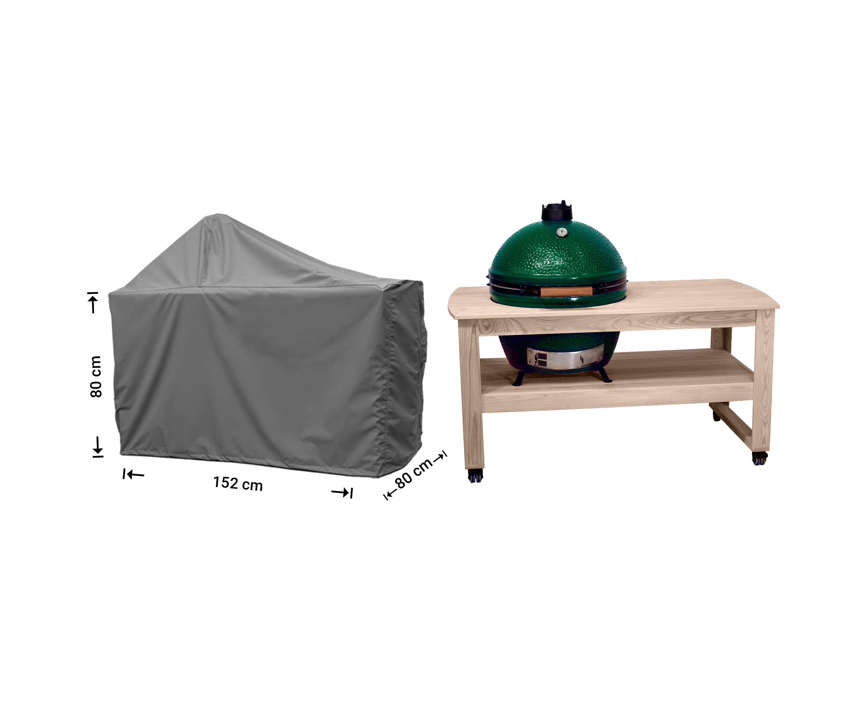 Raffles Covers Big Green Egg / Kamado BBQ table cover