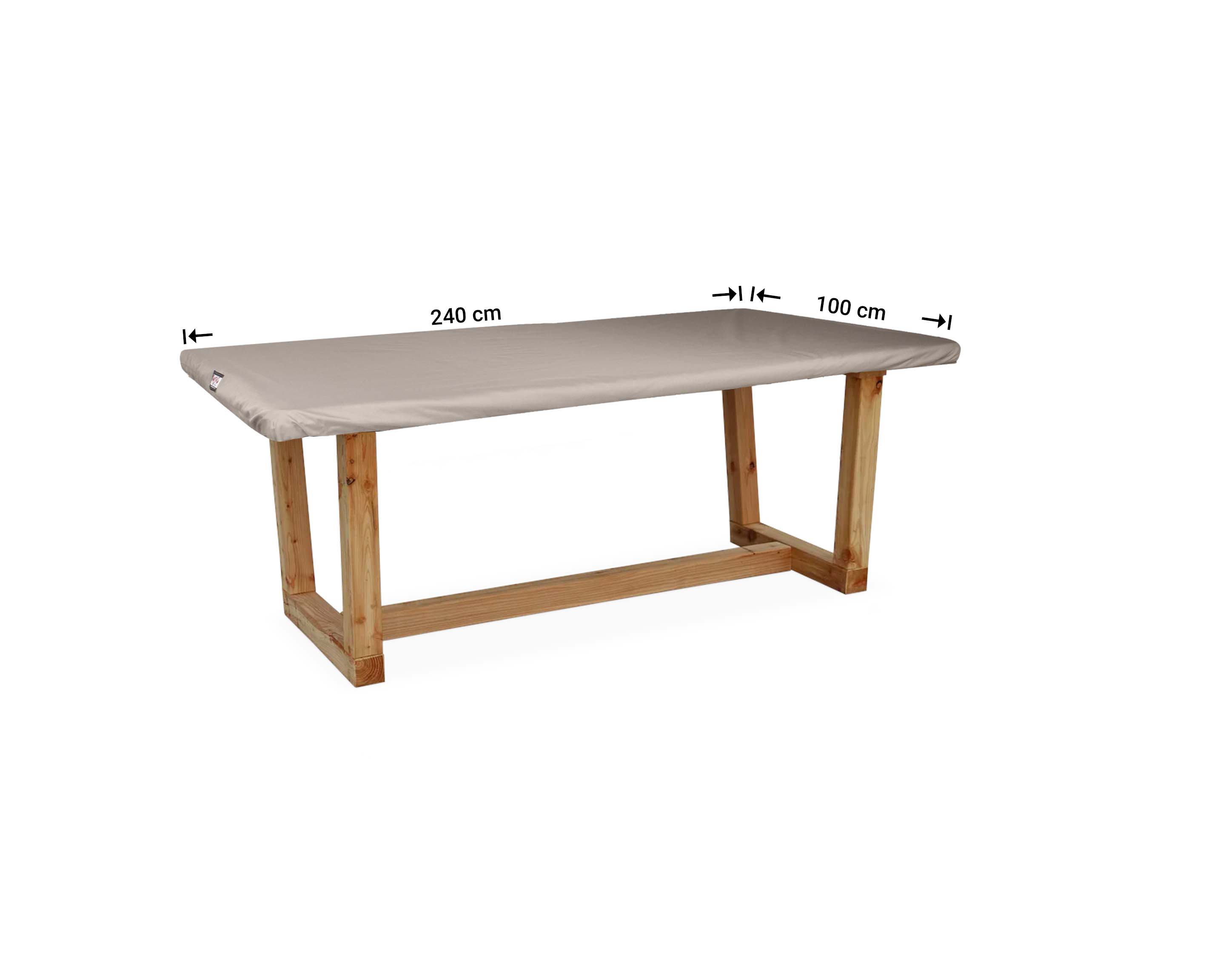 Tuintafelblad hoes 240 cm