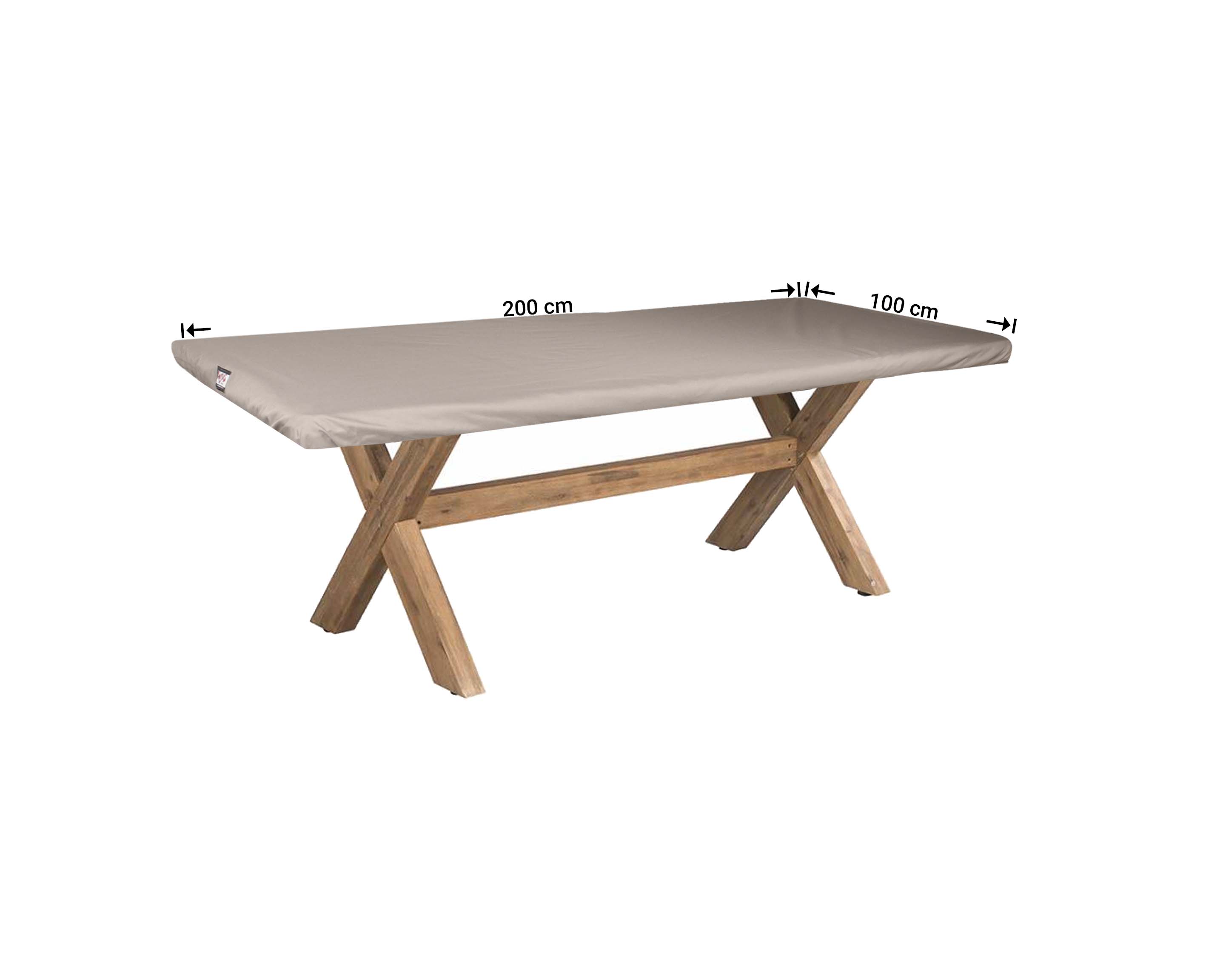 Tafelblad hoes 200 x 100 cm