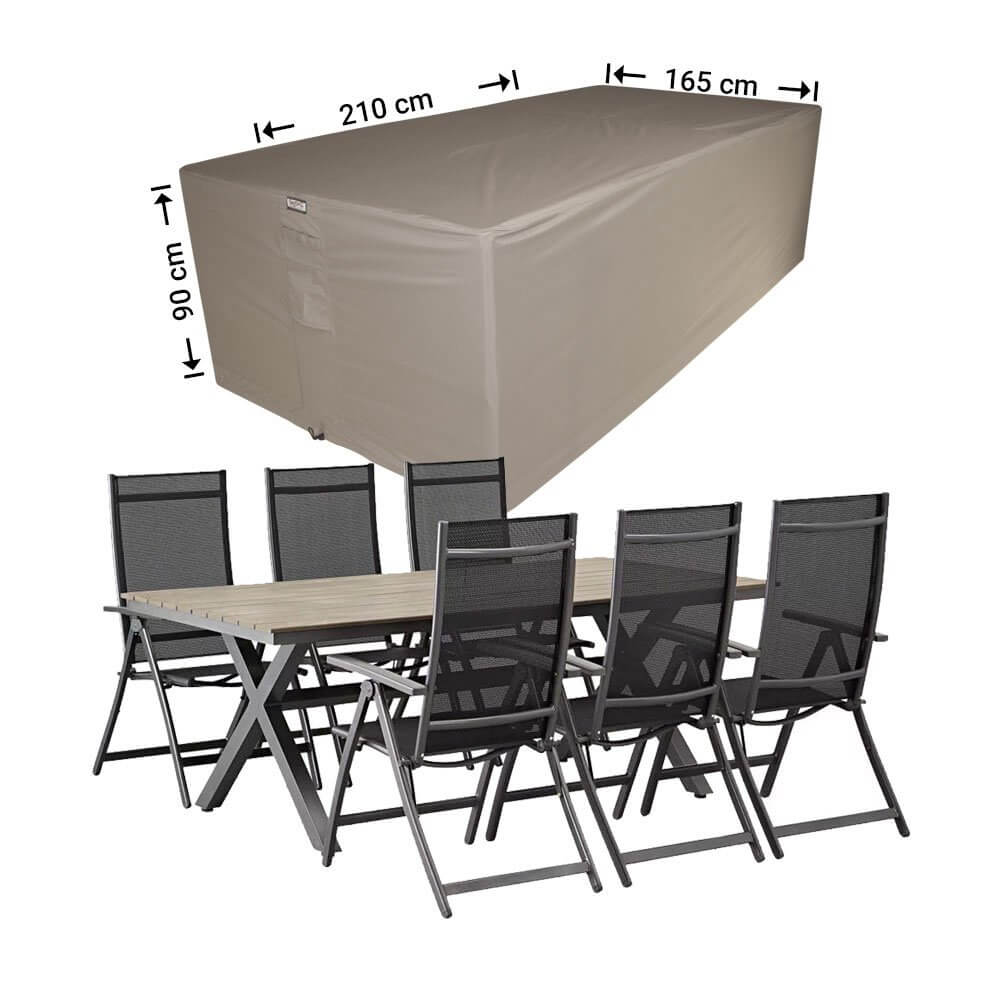 Cover for garden furniture set 210 x 165 H: 90 cm