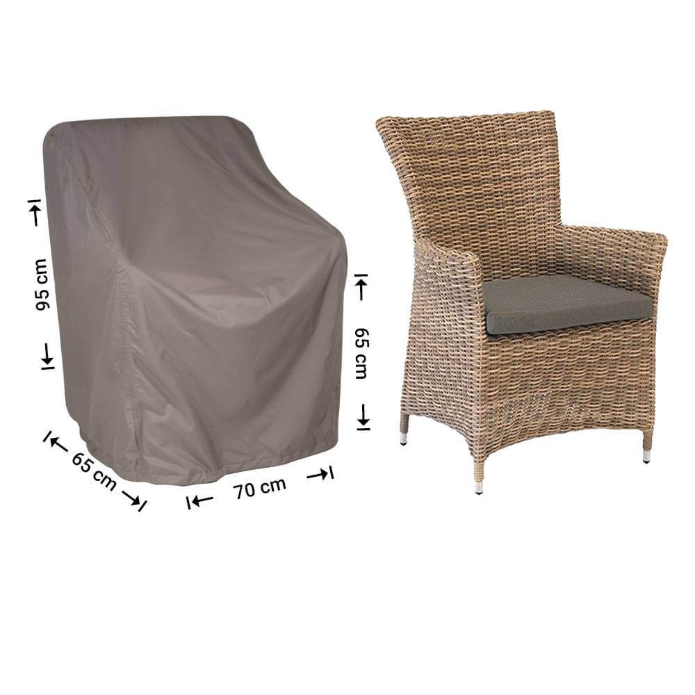 Afdekhoes voor tuinstoel 70 x 65 H: 95/65 cm
