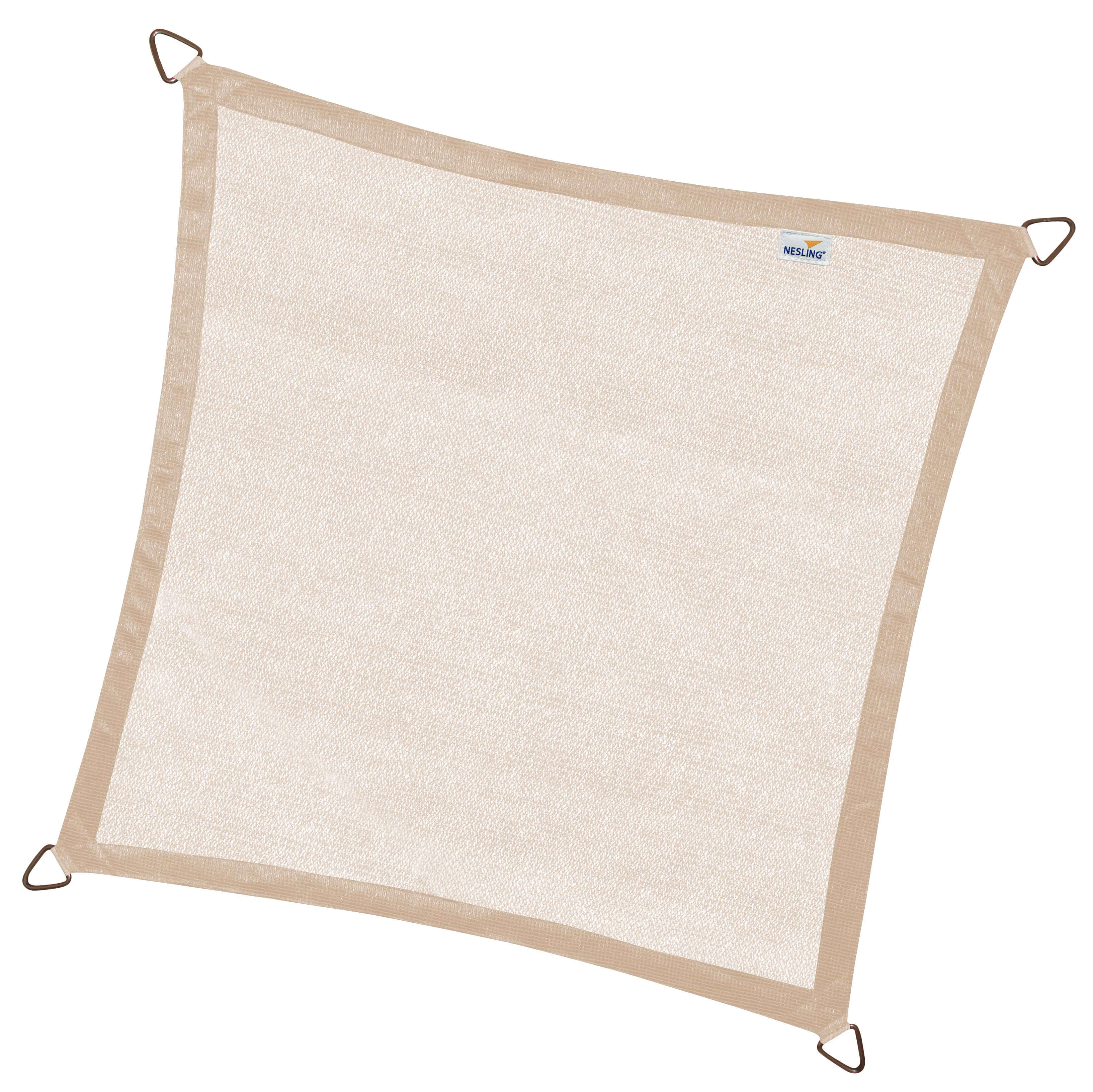 Vierkant schaduwdoek Coolfit 3,6m - zand
