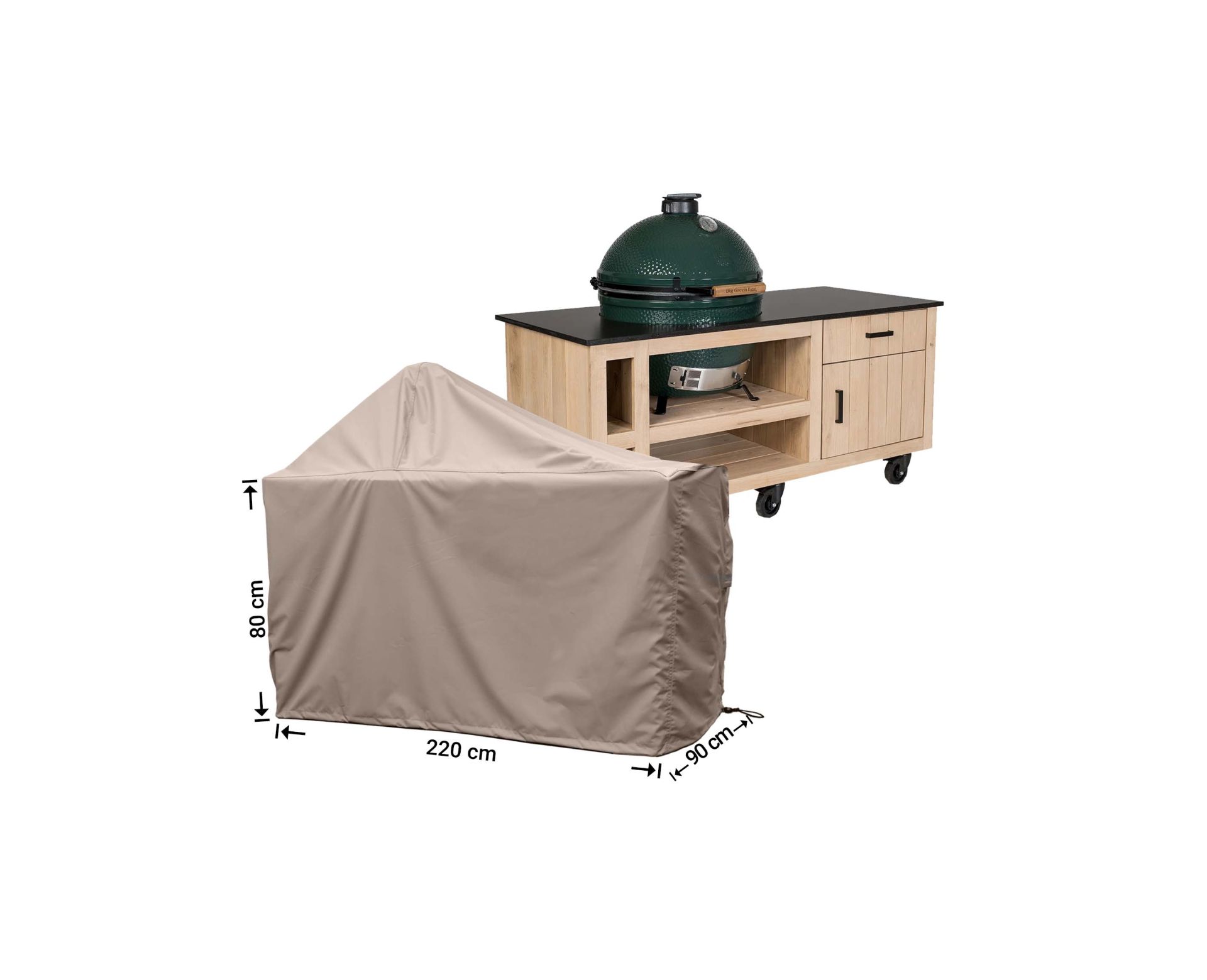Raffles Covers Big Green Egg / Kamado BBQ table cover