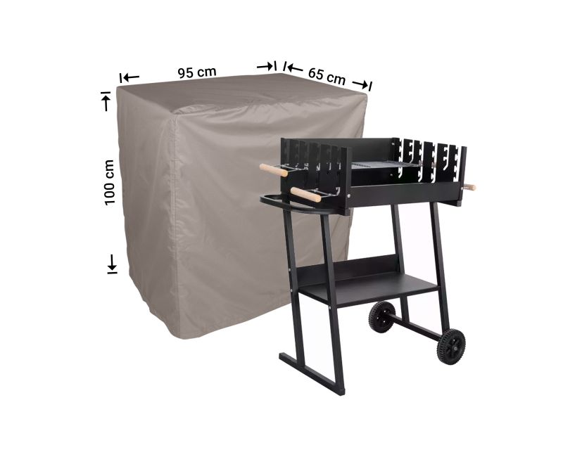 Raffles Covers BBQ cover for freestanding flatbed BBQs