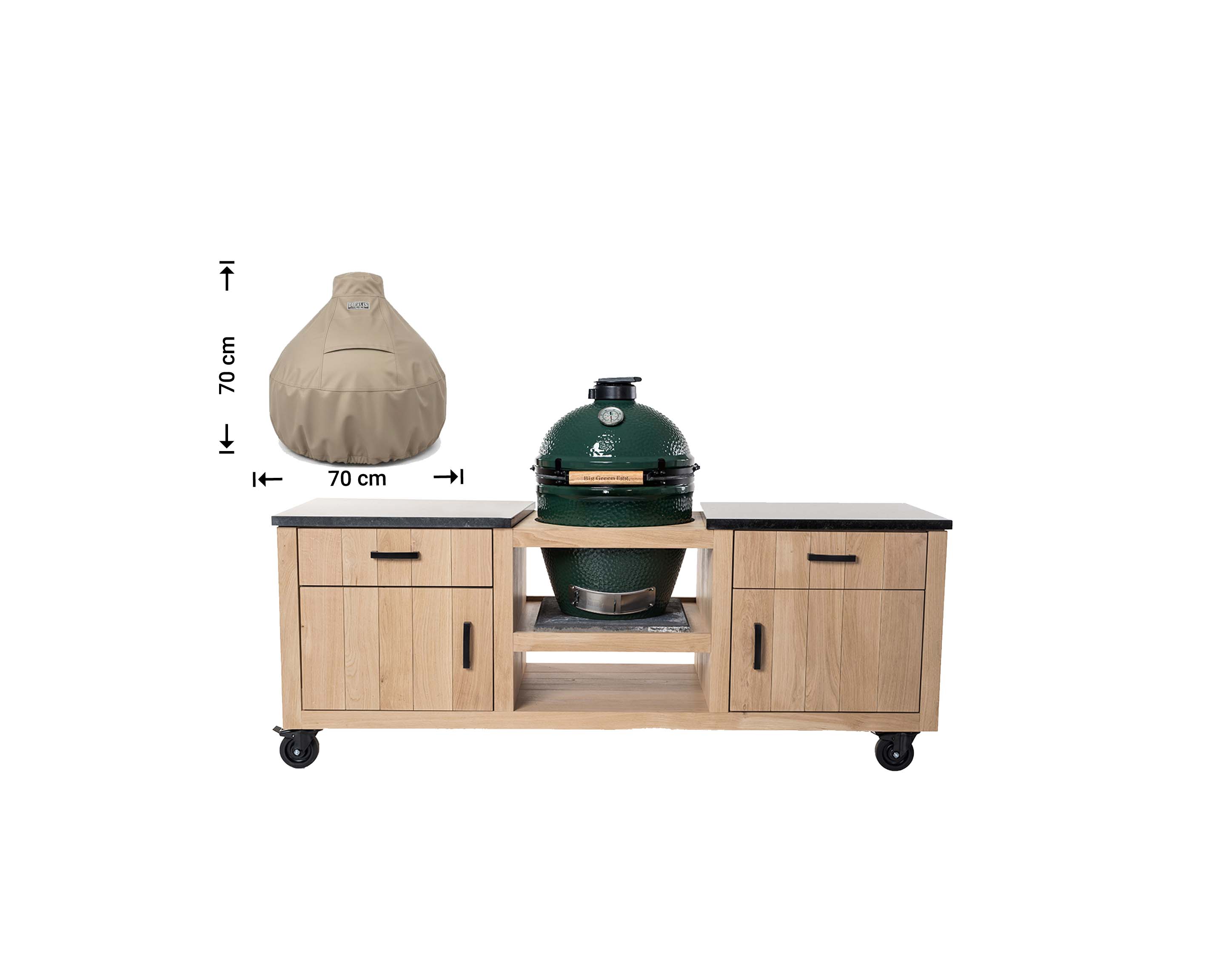 Raffles Covers round Kamado Cover for Big Green Egg & Ceramic Grills