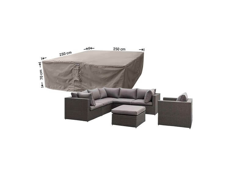 Afdekhoes lounge 250 x 250 H: 70 cm