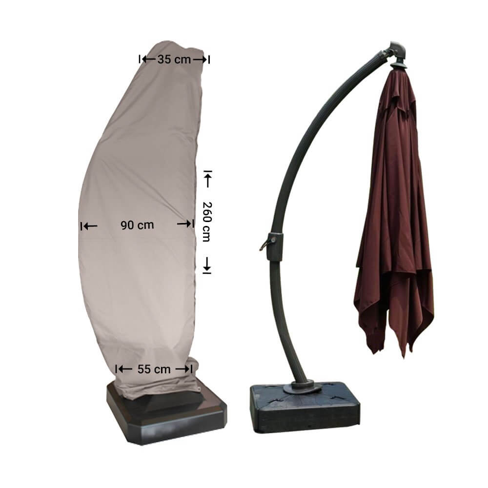 Grote zweefparasol hoes H: 260 cm