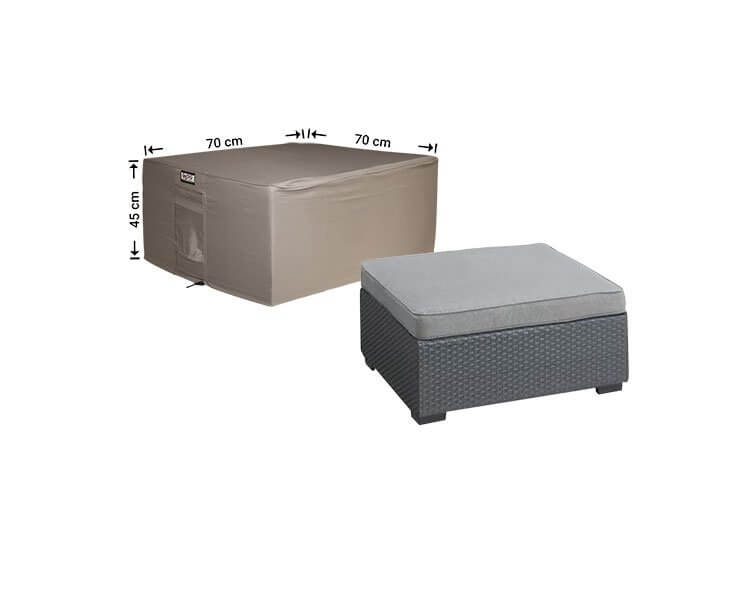 Beschermhoes voor footstool 70 x 70 H: 45 cm