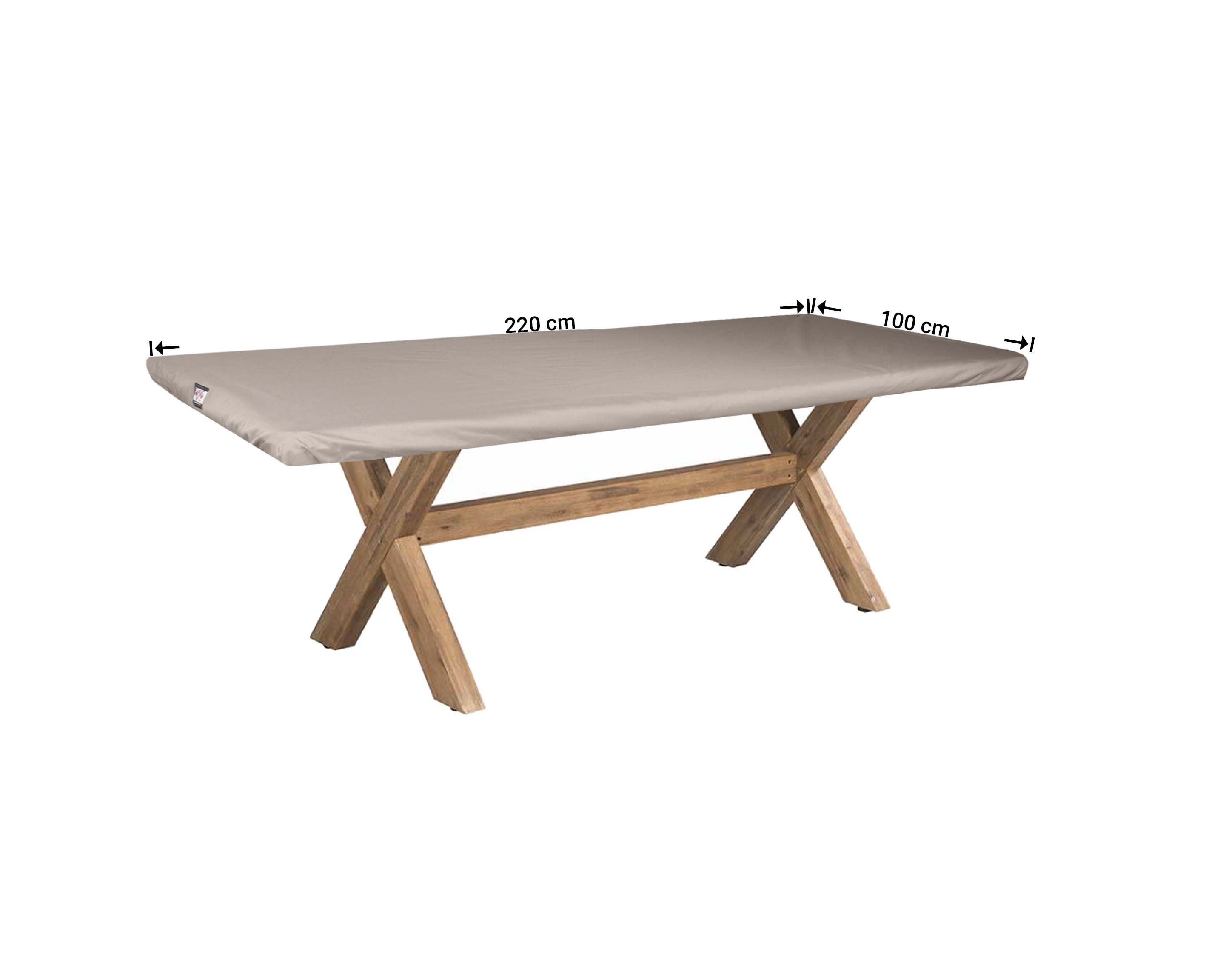 Tafelblad hoes 220 x 100 cm