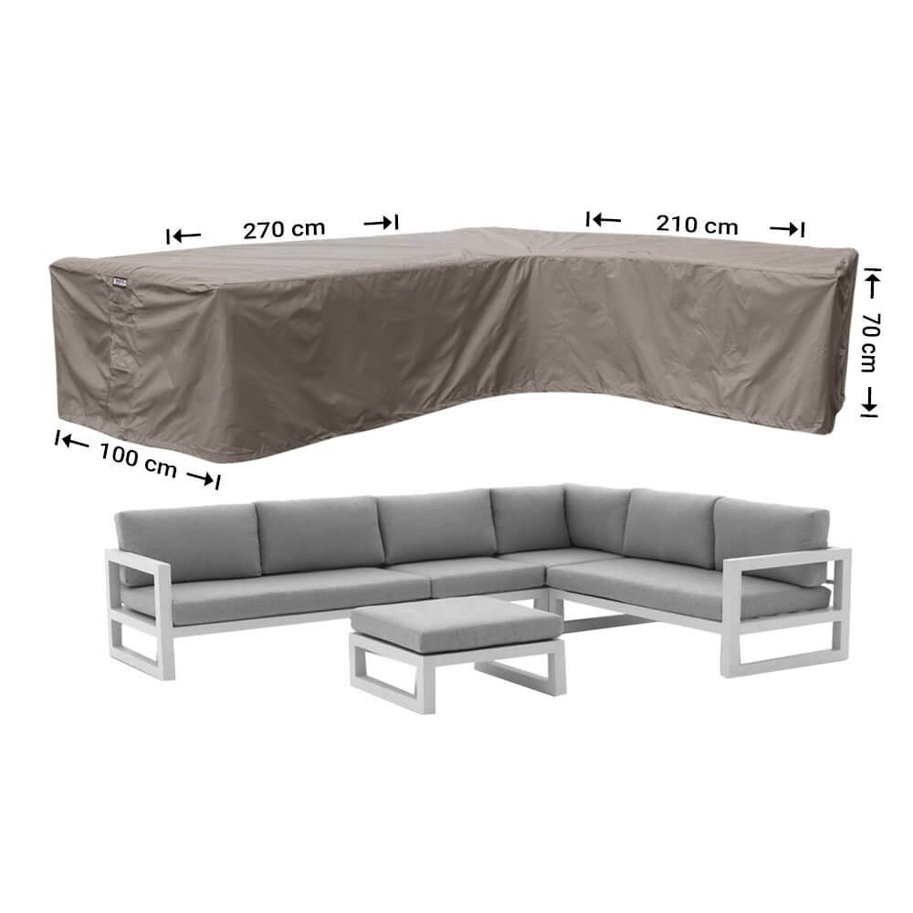 Hoekbank hoes 270 x 210 x 100 H: 70 cm