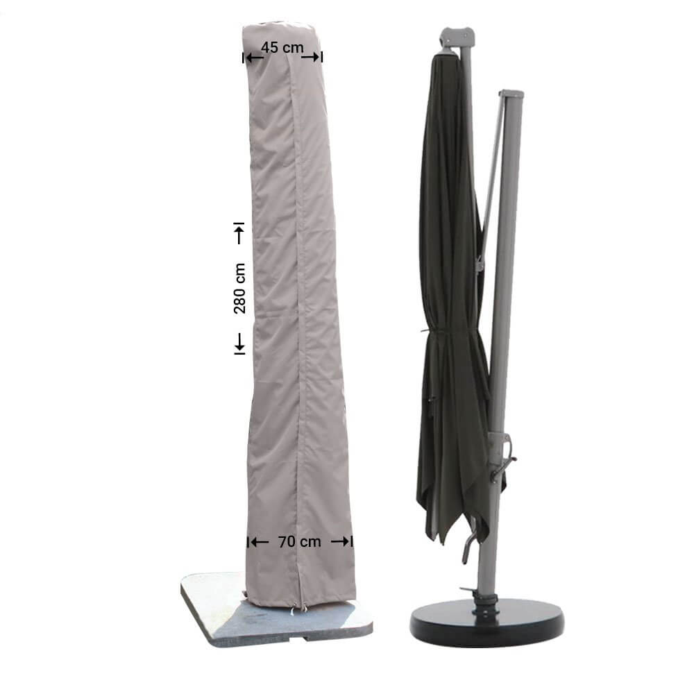 Rechte parasolhoes 280 cm hoog
