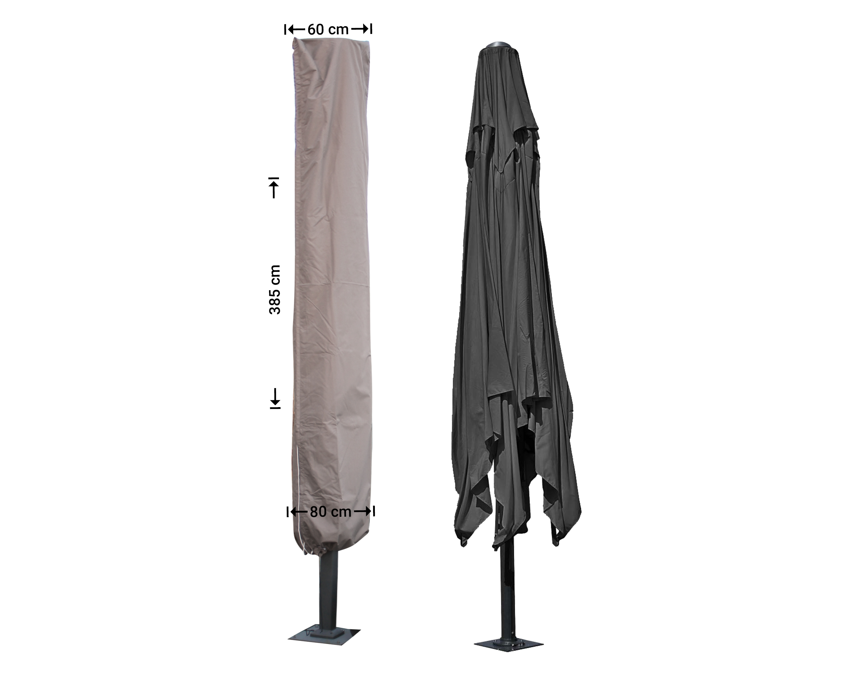 Horeca parasolhoes hoogte 385 cm