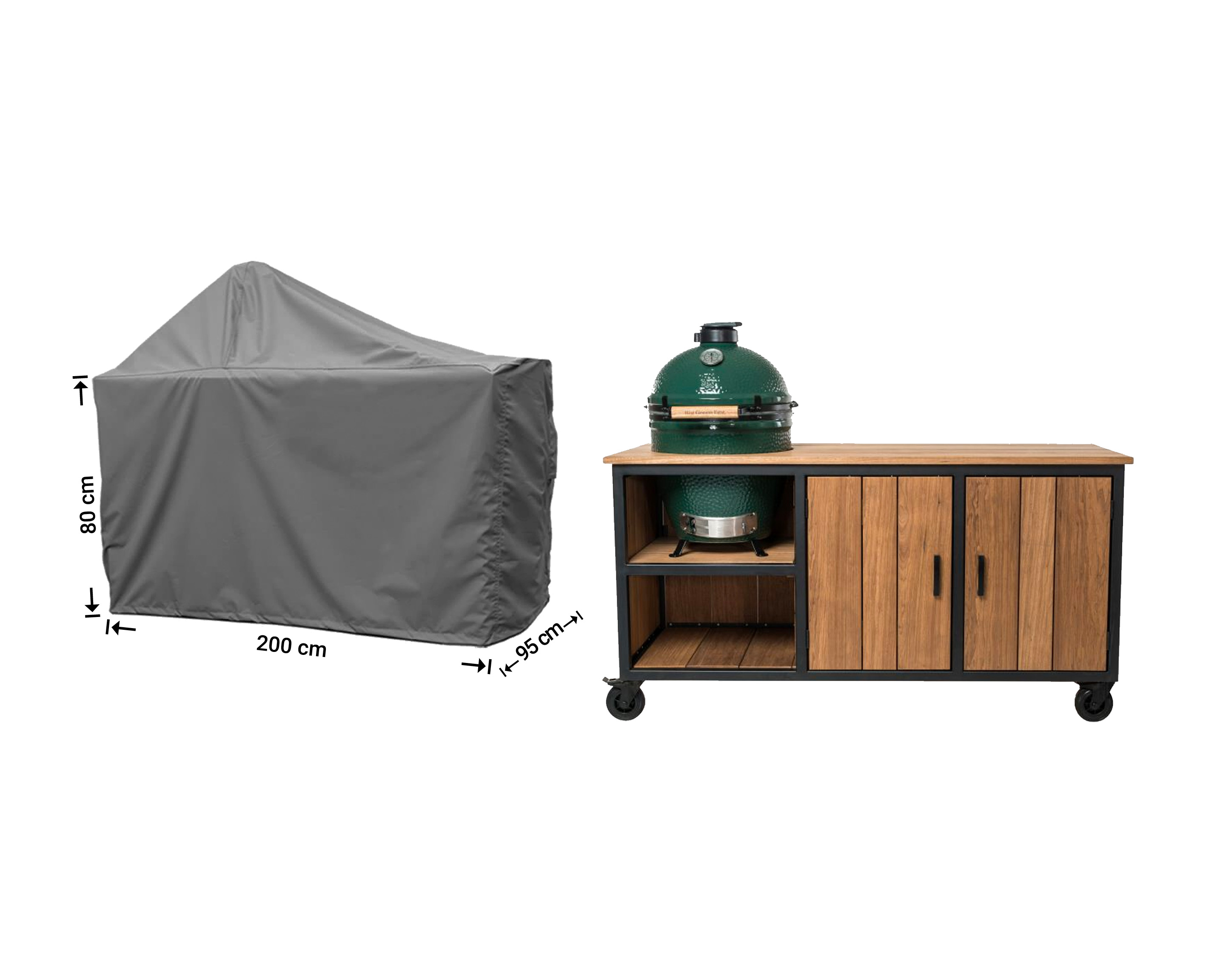 Raffles Covers Big Green Egg / Kamado BBQ table cover