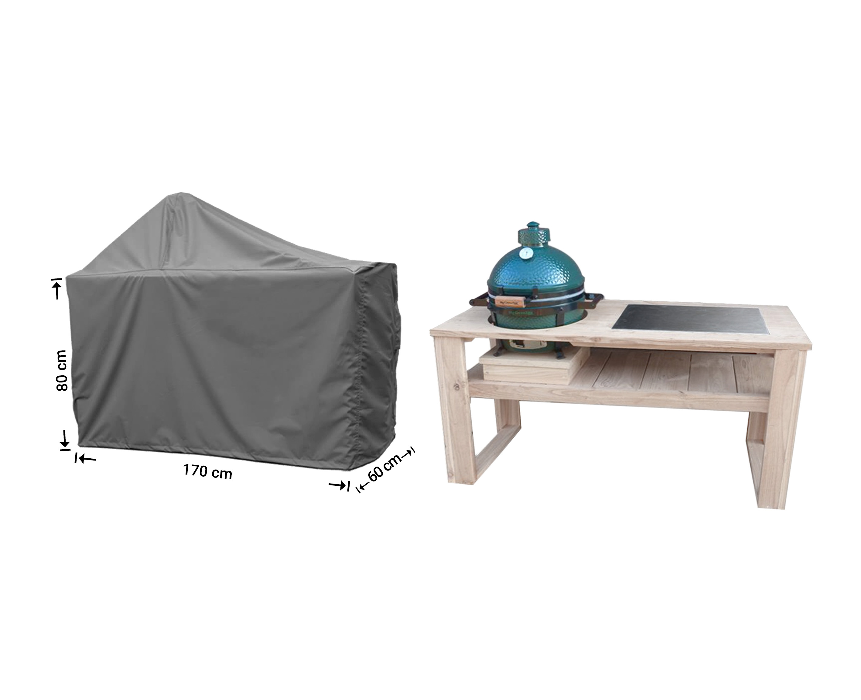 Raffles Covers Big Green Egg / Kamado BBQ table cover