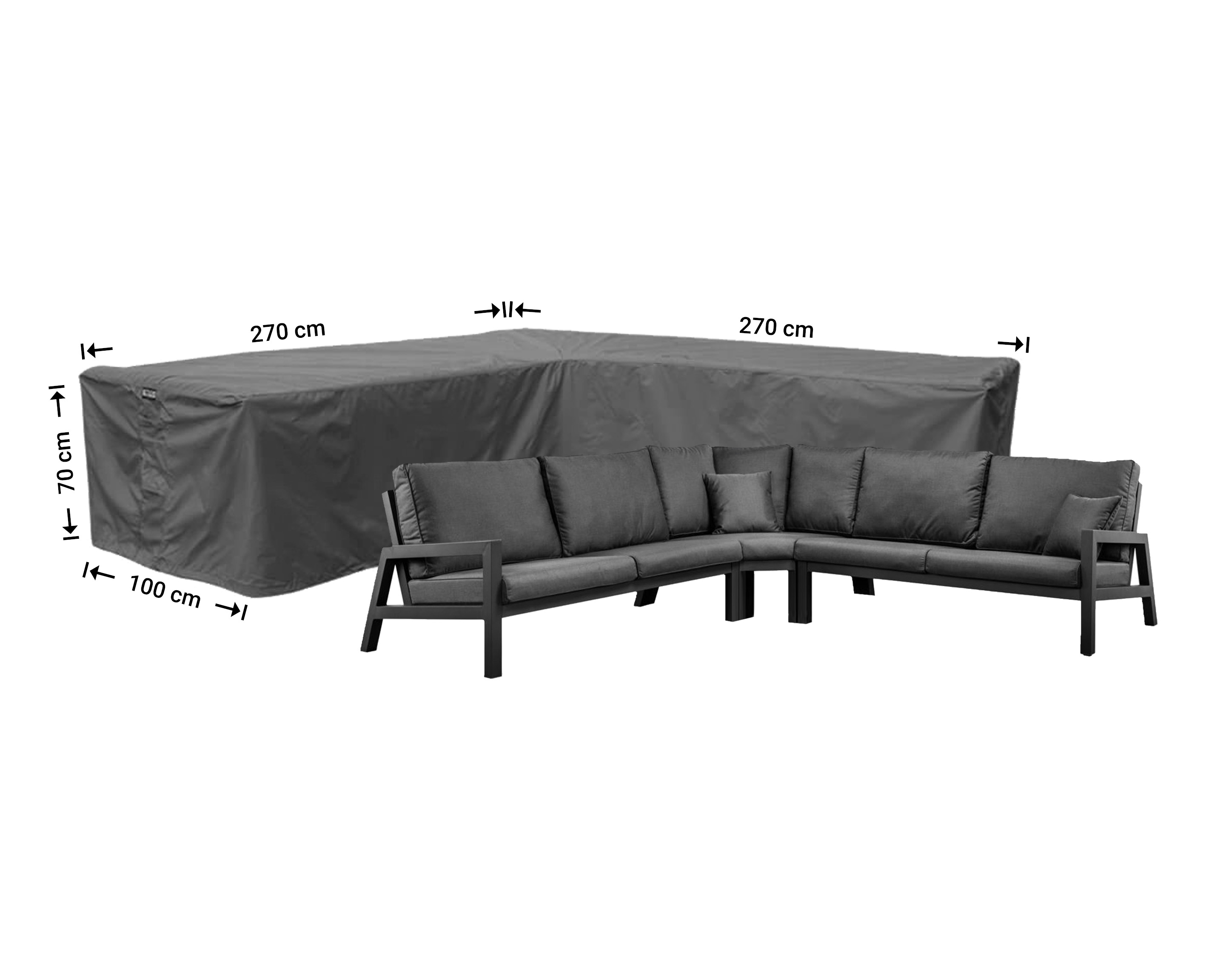 Raffles Covers L-shaped corner sofa covers with equal sides