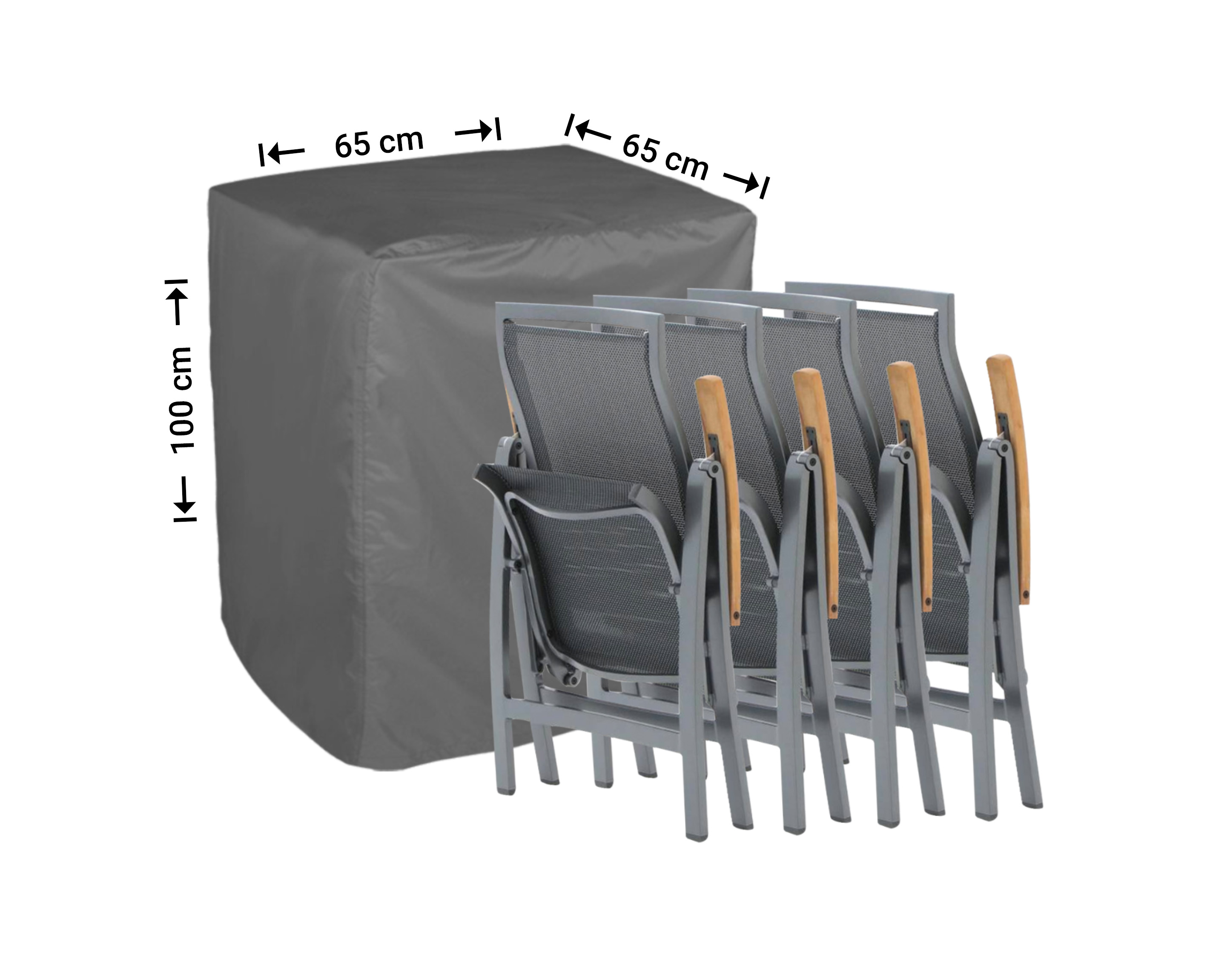 Raffles Covers cover for folded reclining garden chairs