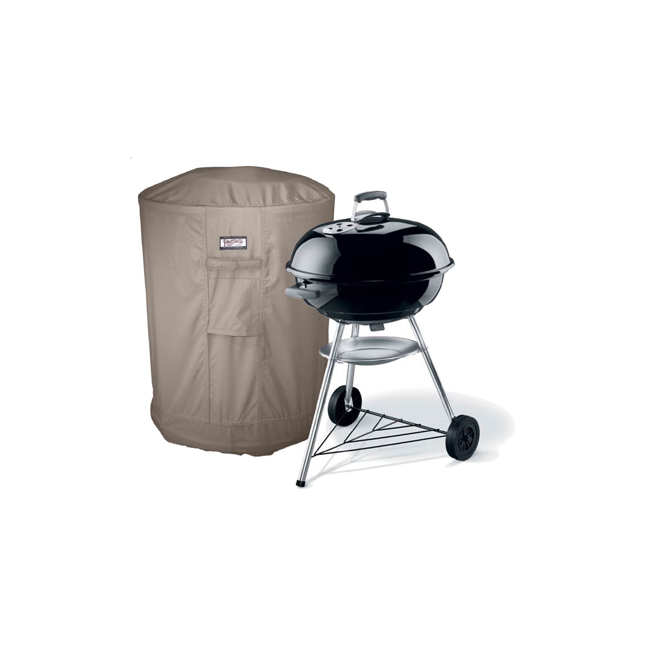 Round barbecue cover