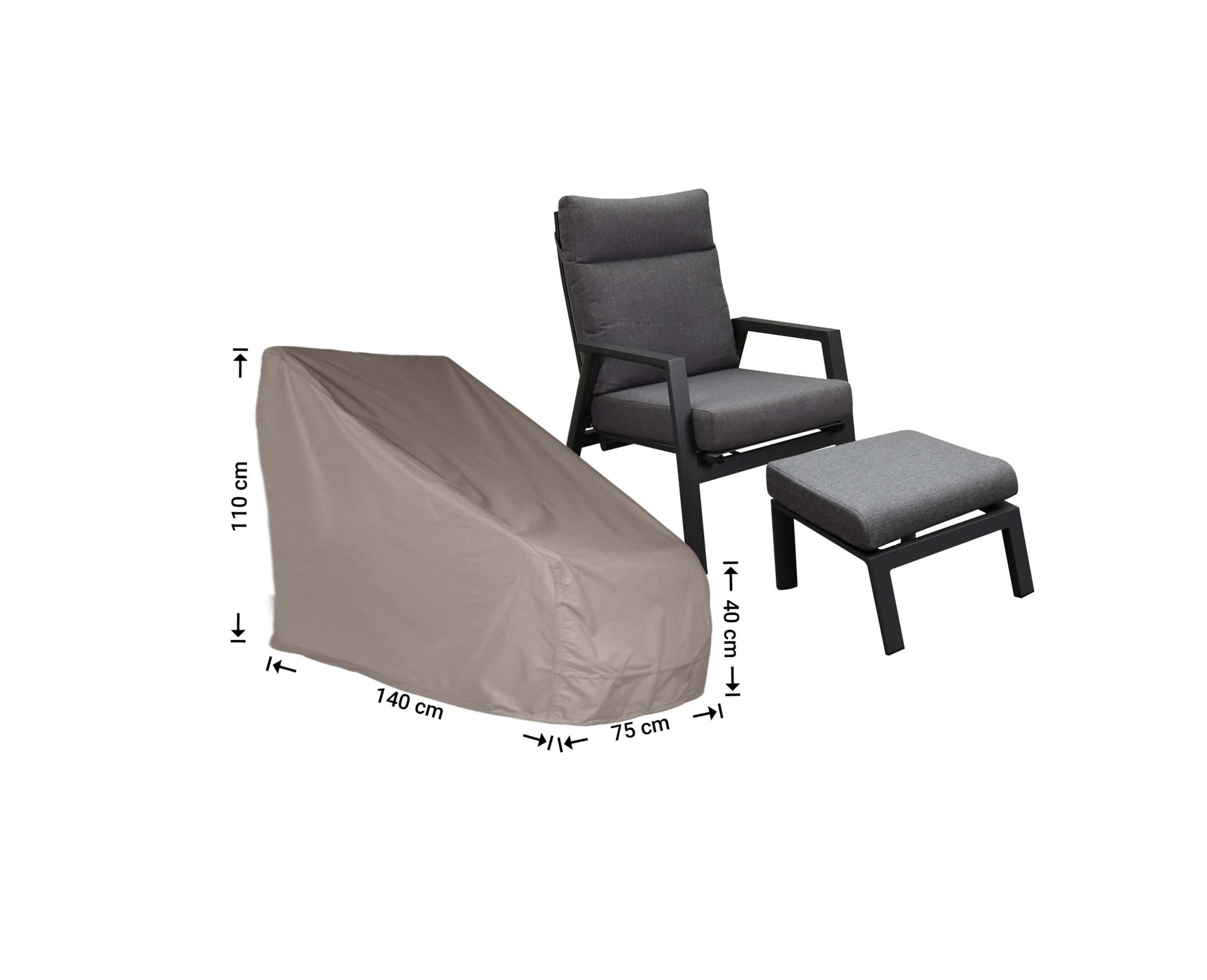 Raffles Covers cover for lounge chairs and adjustable loungers