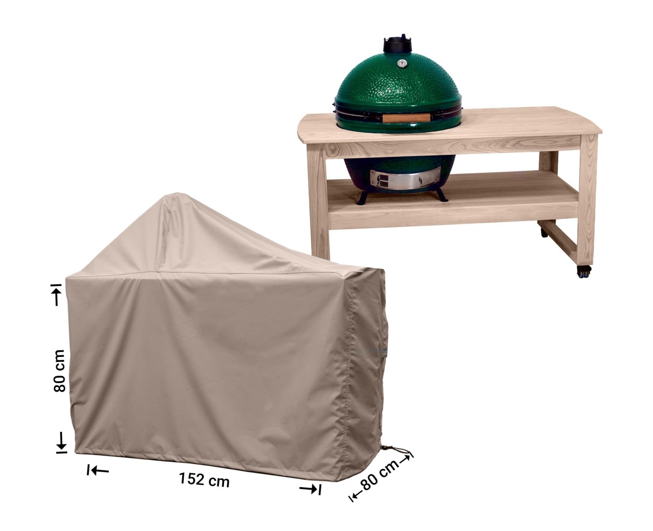 Raffles Covers Big Green Egg / Kamado BBQ table cover