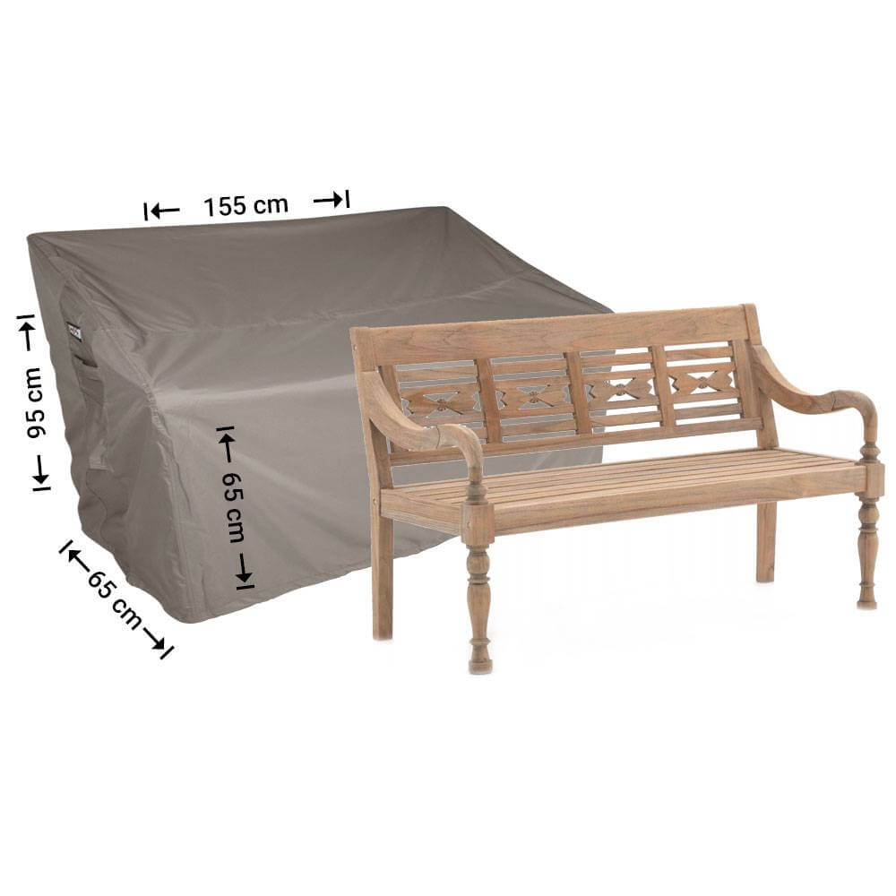 Tuinbank hoes 155 x 65 H: 95/65 cm