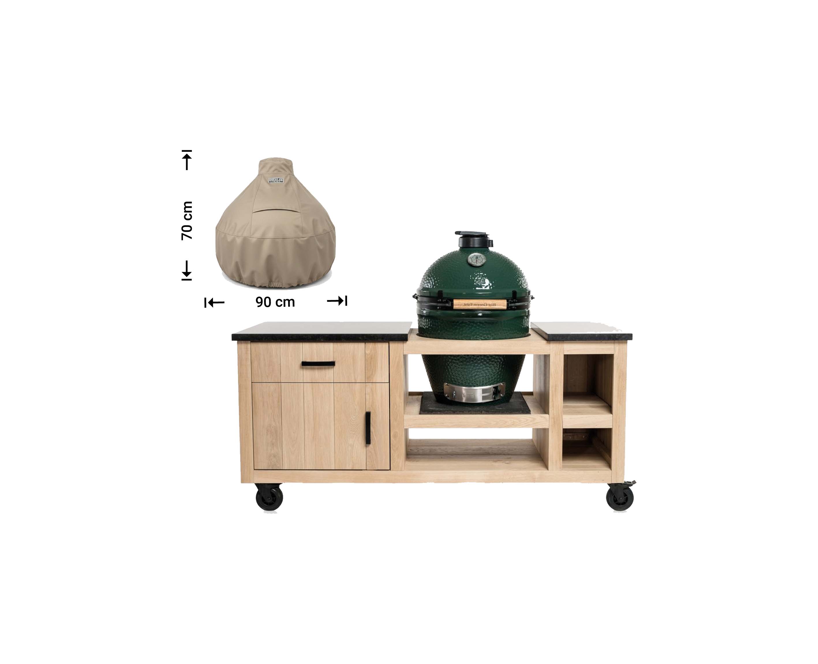 Raffles Covers round Kamado Cover for Big Green Egg & Ceramic Grills