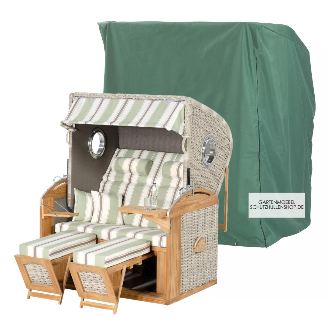 Cover, 155 x 105 H: 160 cm, for 2-seater beach bench