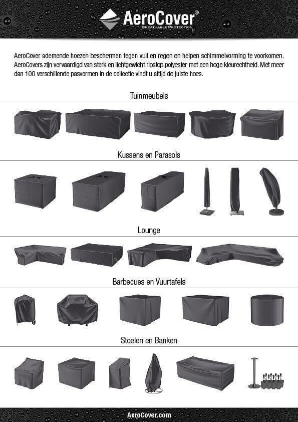 Overzicht Aerocover hoezen