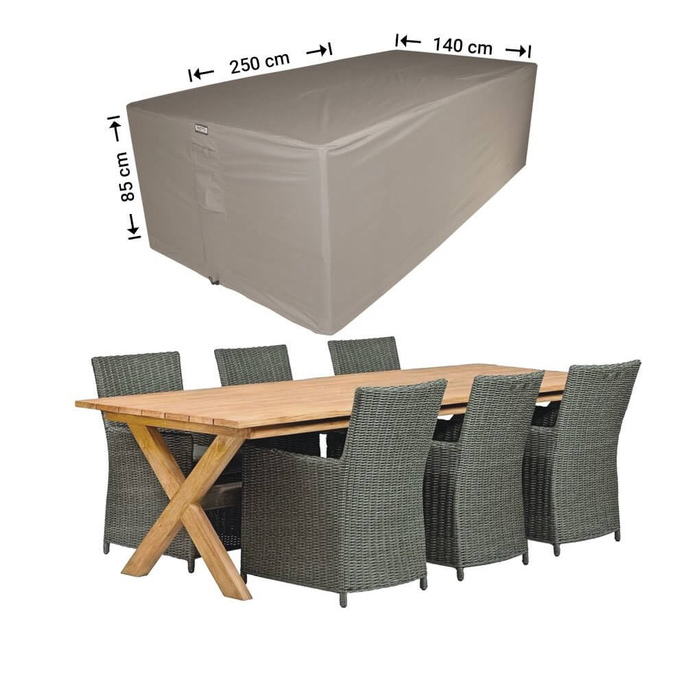 Cover for garden furniture 250 x 140 H: 85 cm
