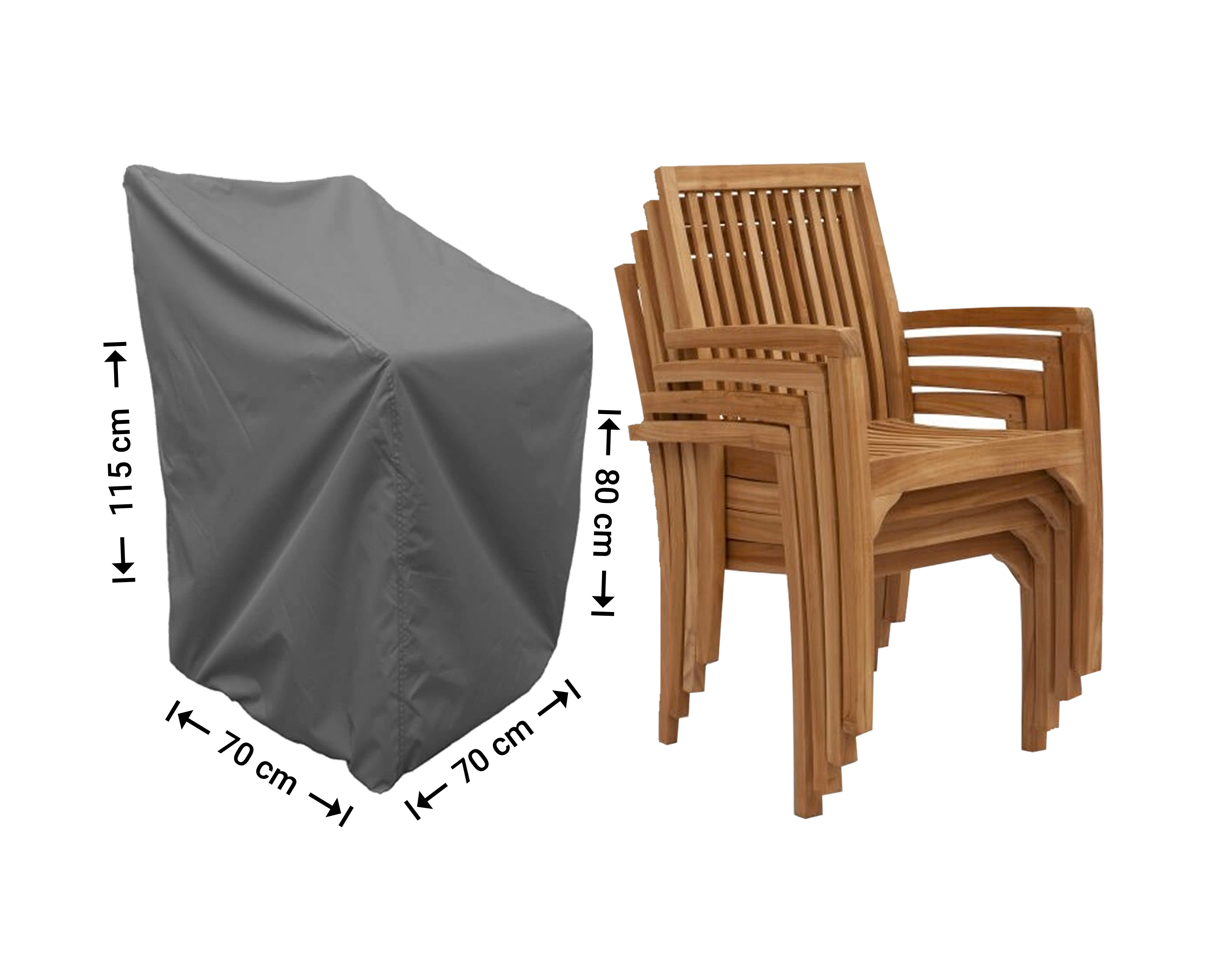 Raffles Covers cover for stacking chairs