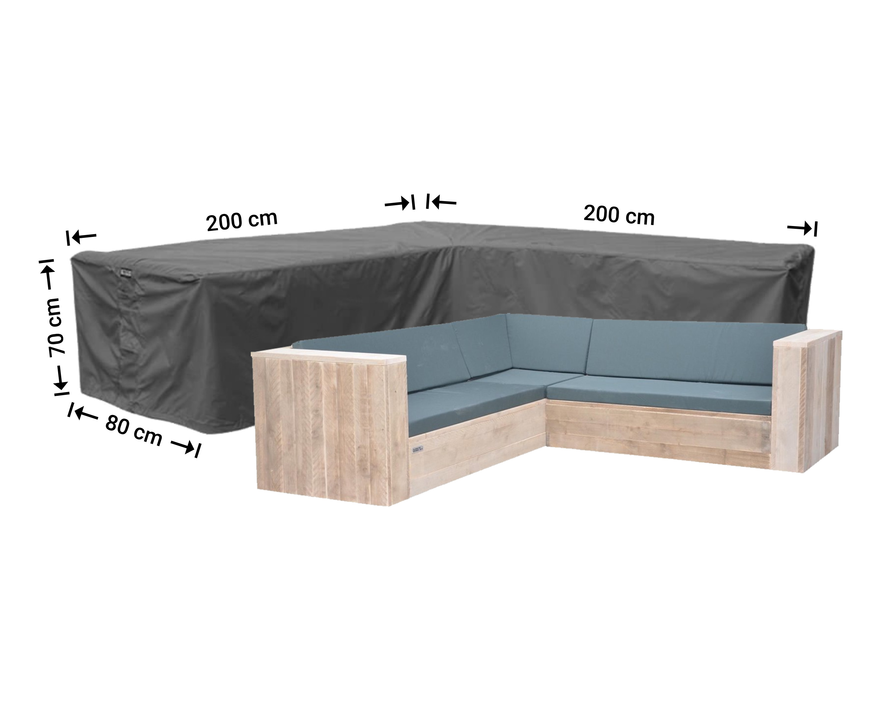 Raffles Covers L-shaped corner sofa covers with equal sides