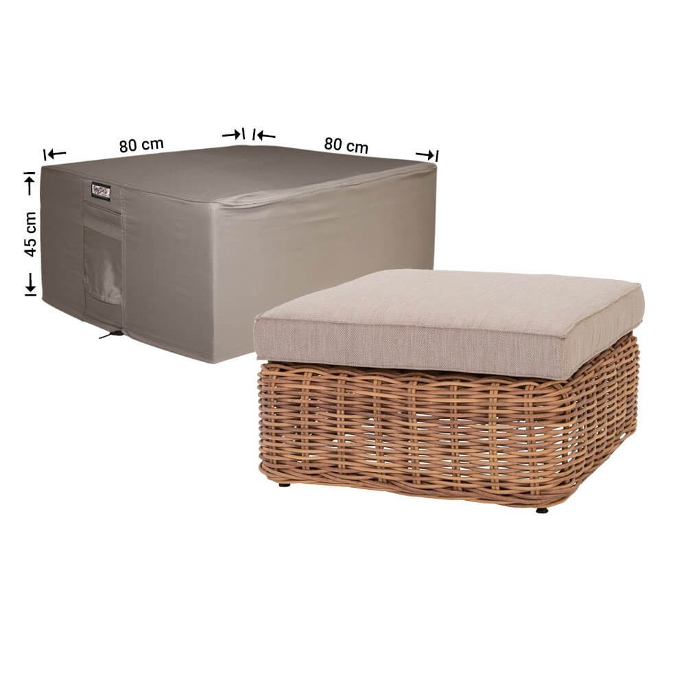 Lounge tafel hoes 80 x 80 H: 45 cm