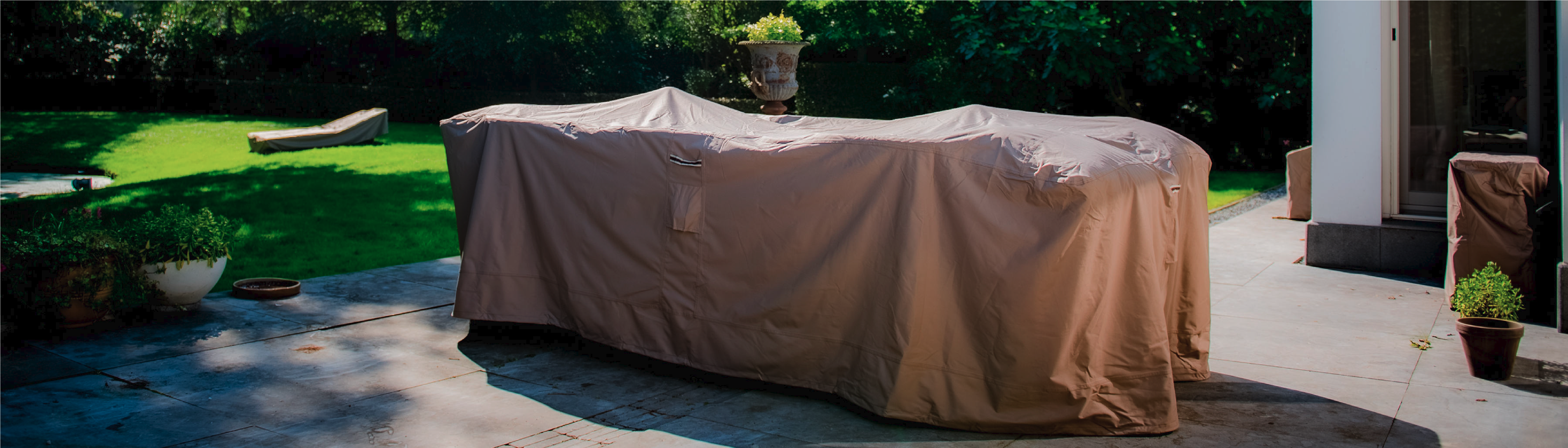 Rectangular furniture set cover