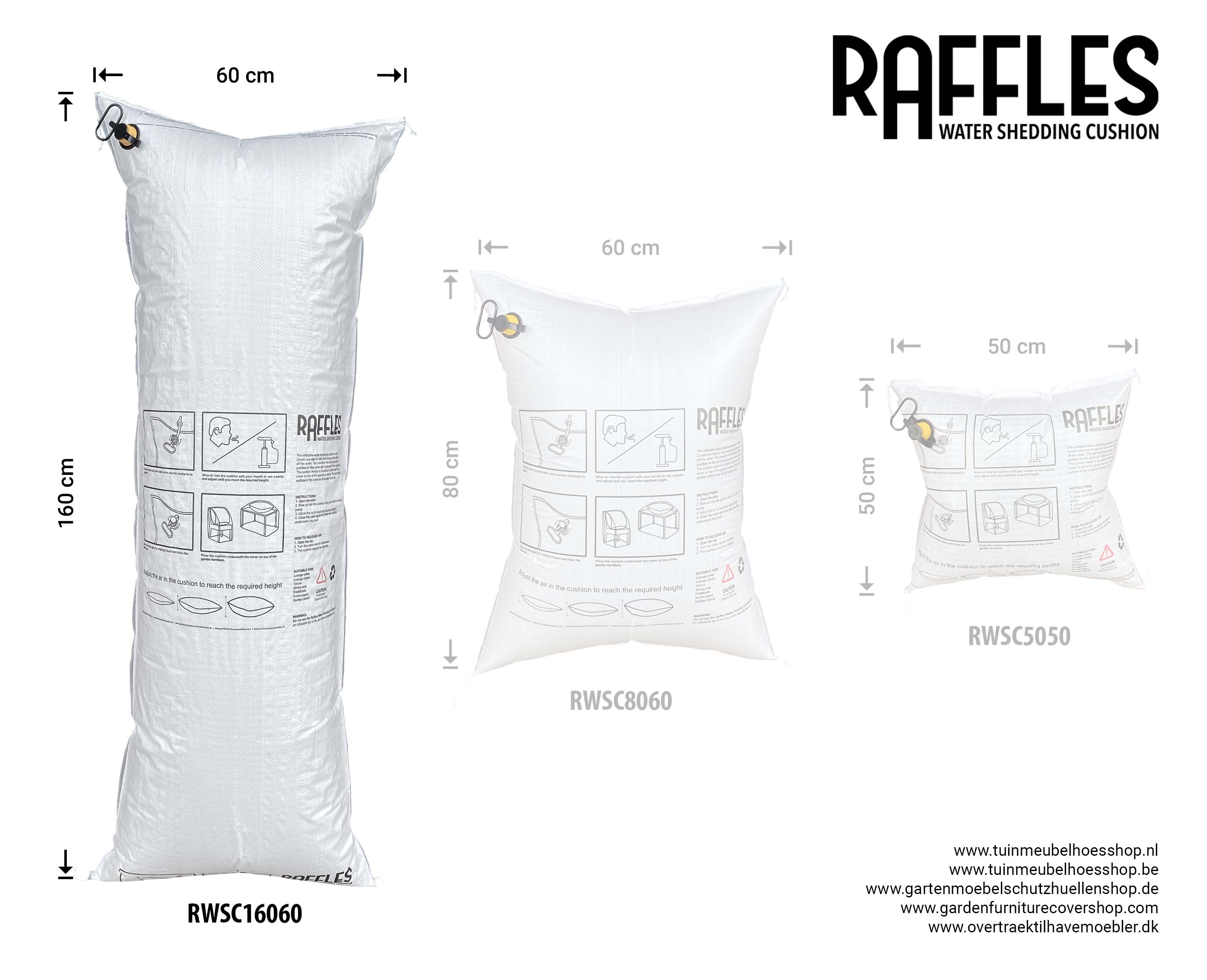 Water Shedding Cushion 160 x 60 cm